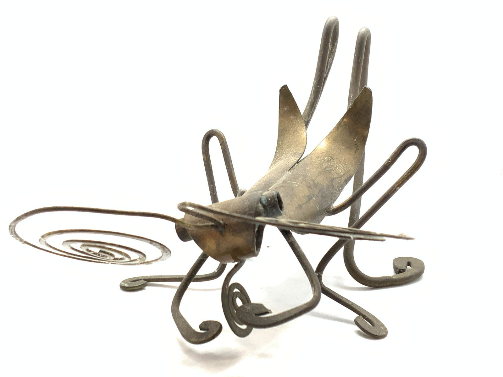 Vintage Welded Copper Metalwork Cricket Sculpture (1 of 9)