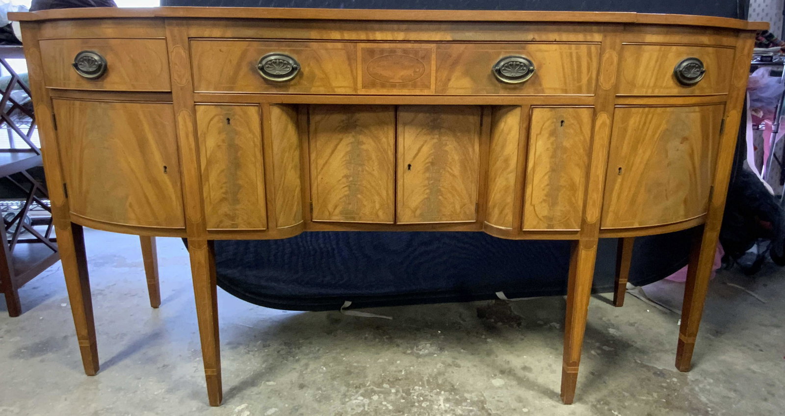 BEACON HILL COLLECTION Vintage Marquetry Buffet (1 of 11)