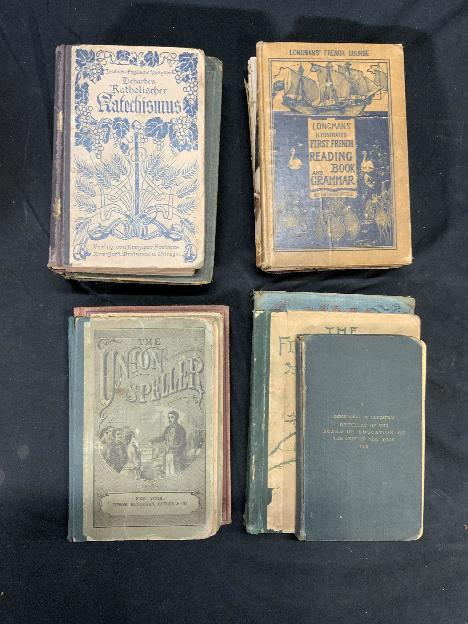 Lot 11 Antique Education & Religious Books (1 of 4)