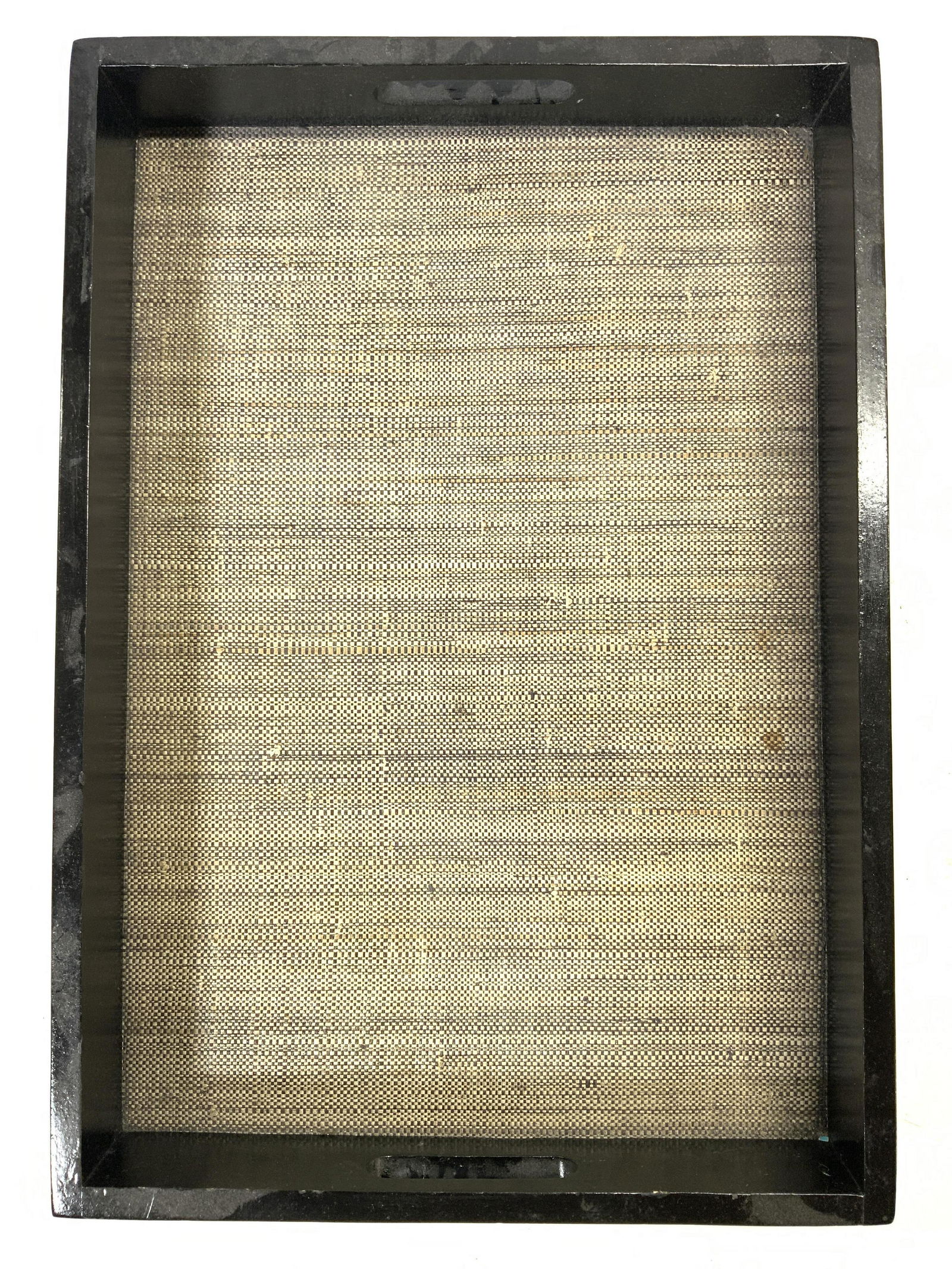 Lacquered Tray W Woven Interior (1 of 7)