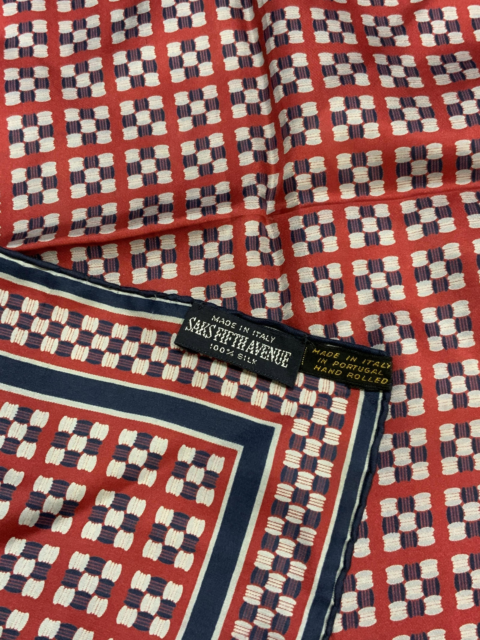 Lot 4 Red, Purple, Blue Silk Bandanas, SAKS, More (1 of 7)