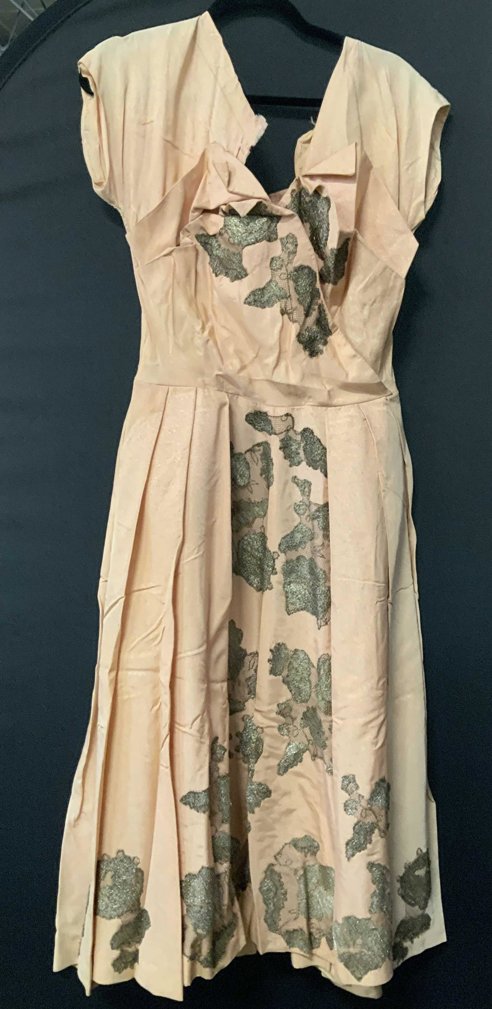 Mid century Custom Made Cocktail Dress (1 of 10)