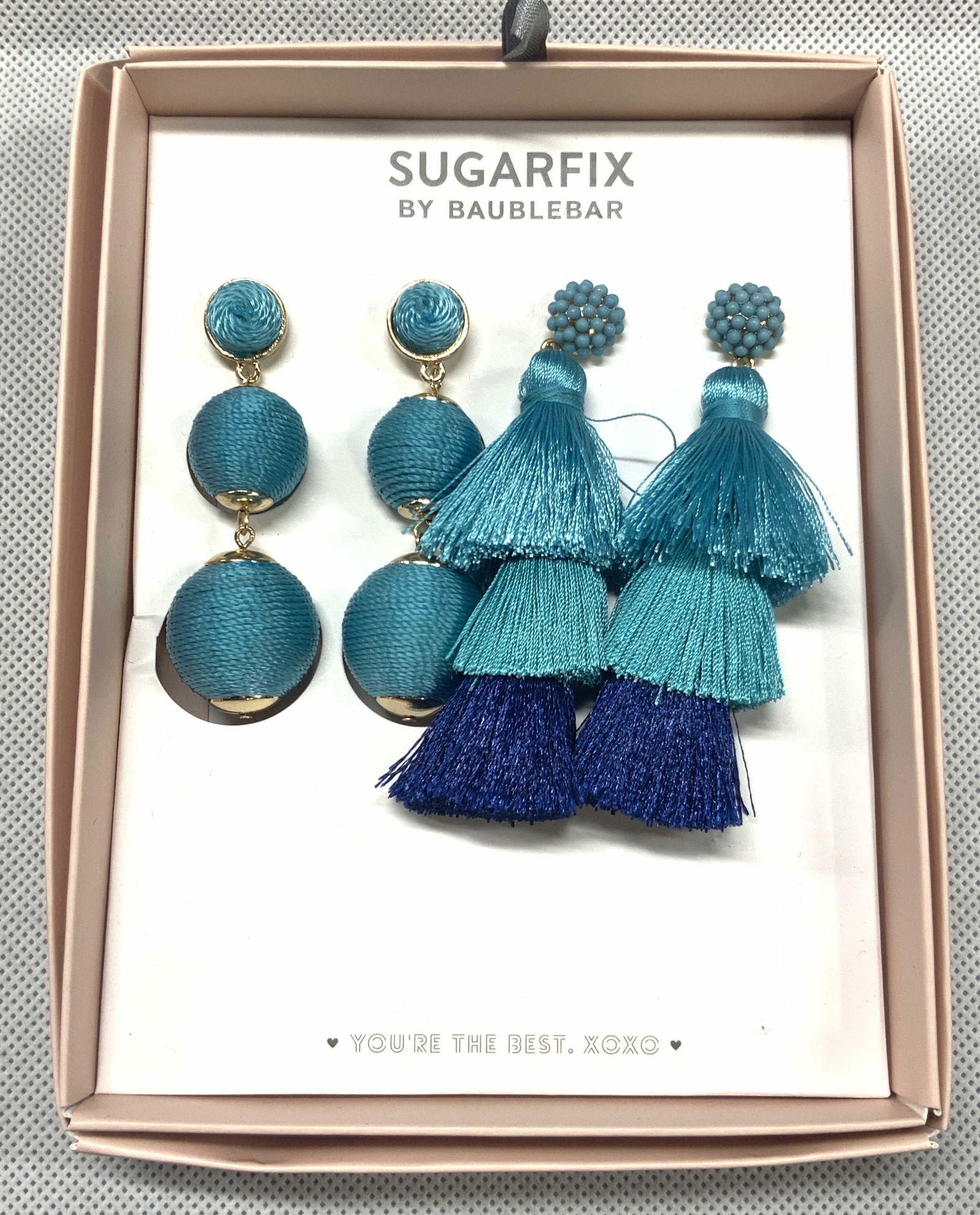 SUGARFIX Crochet & Tassel Earrings NIB (1 of 7)