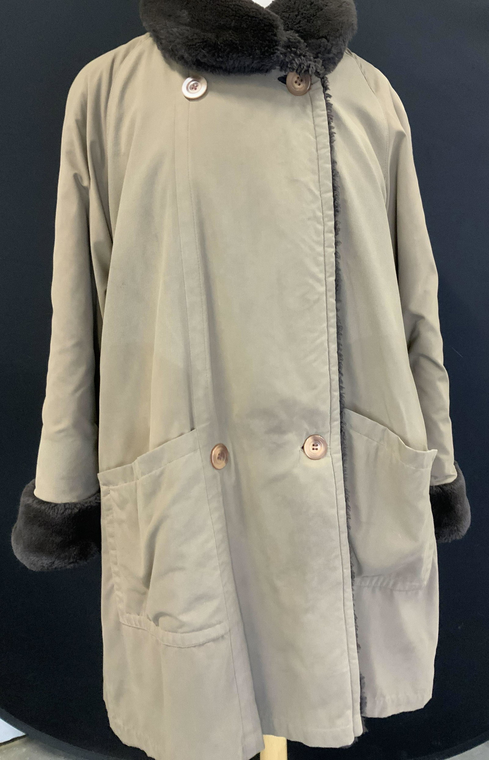 Bergdorf Goodman Vintage Reversible Winter Coat (1 of 6)