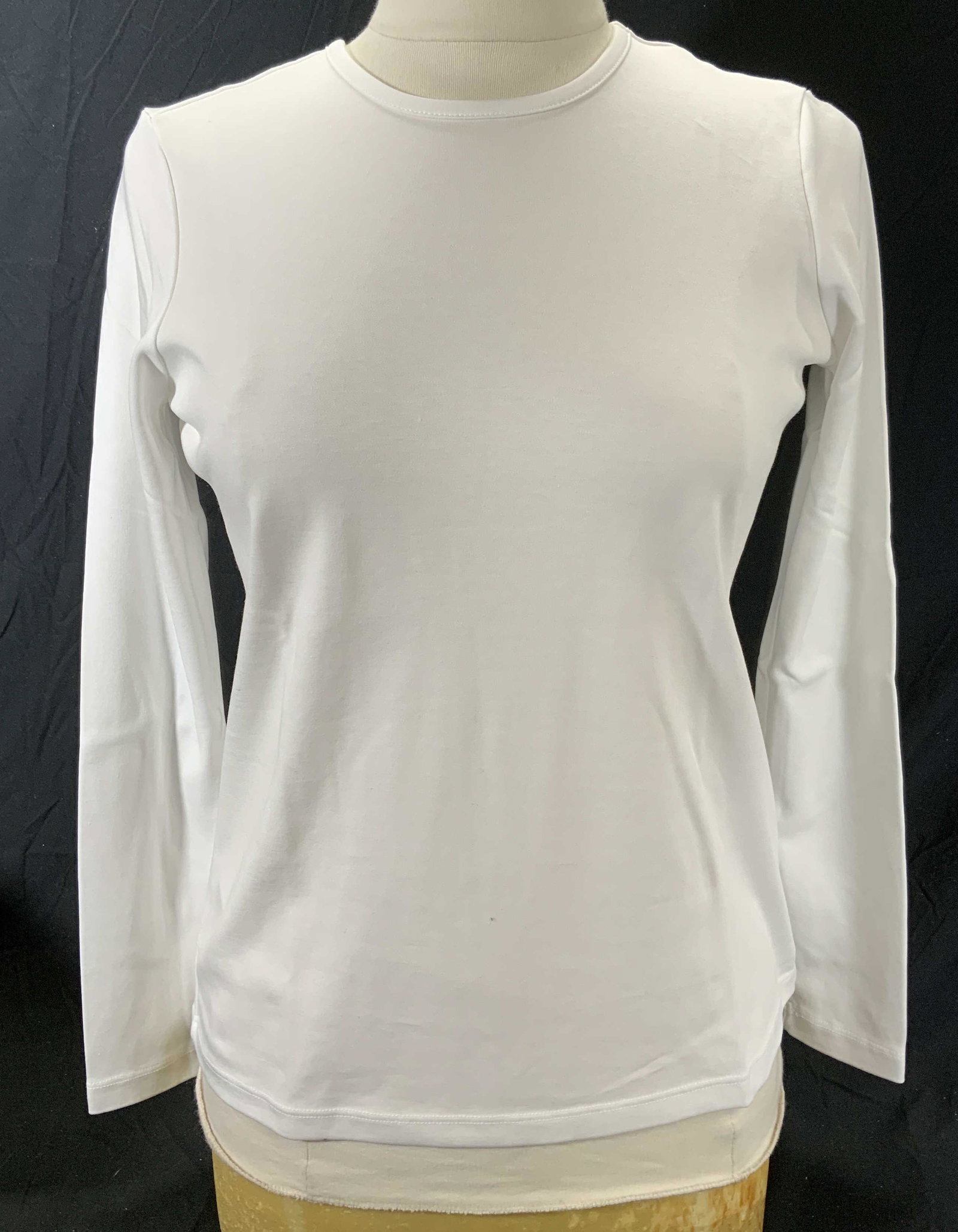 Set 3 LL BEAN White Long Sleeve Crewneck Tees (1 of 4)
