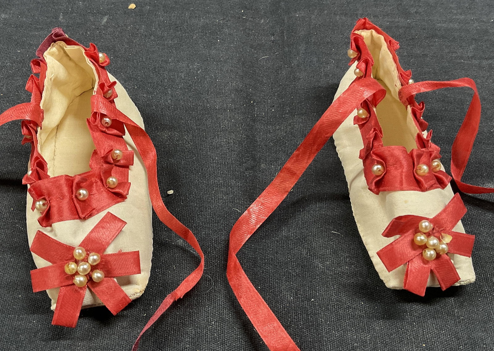 Vintage Pair Baby Ballet Shoes (1 of 4)