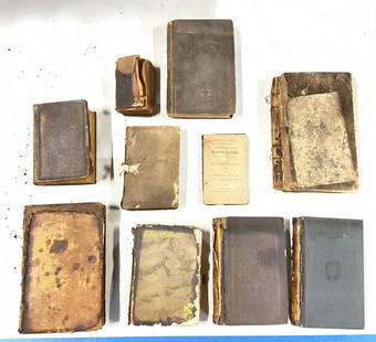 Lot 10 Antique Books, The Statutes at Large 1764: Lot 10 Antique Books,. Some books include, The Statutes at Large 1764, Holy Bible 1880, Narrative of the Indian Wars 1803, The Complete Poetical Works of Thomas Campbell 1858 & more. Largest book meas