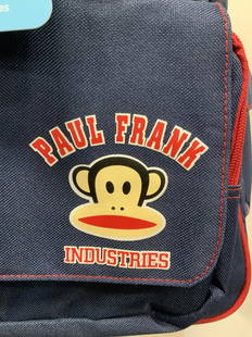 Paul Frank Julius the Monkey Backpack, NWT: Paul Frank Julius the Monkey Backpack, NWTFrom a Brooklyn Pop Vintage Store, this backpack is New old Stock , vintage Paul Frank. Navy Blue with red trim. Julius the monkey is on the front. Bag has an