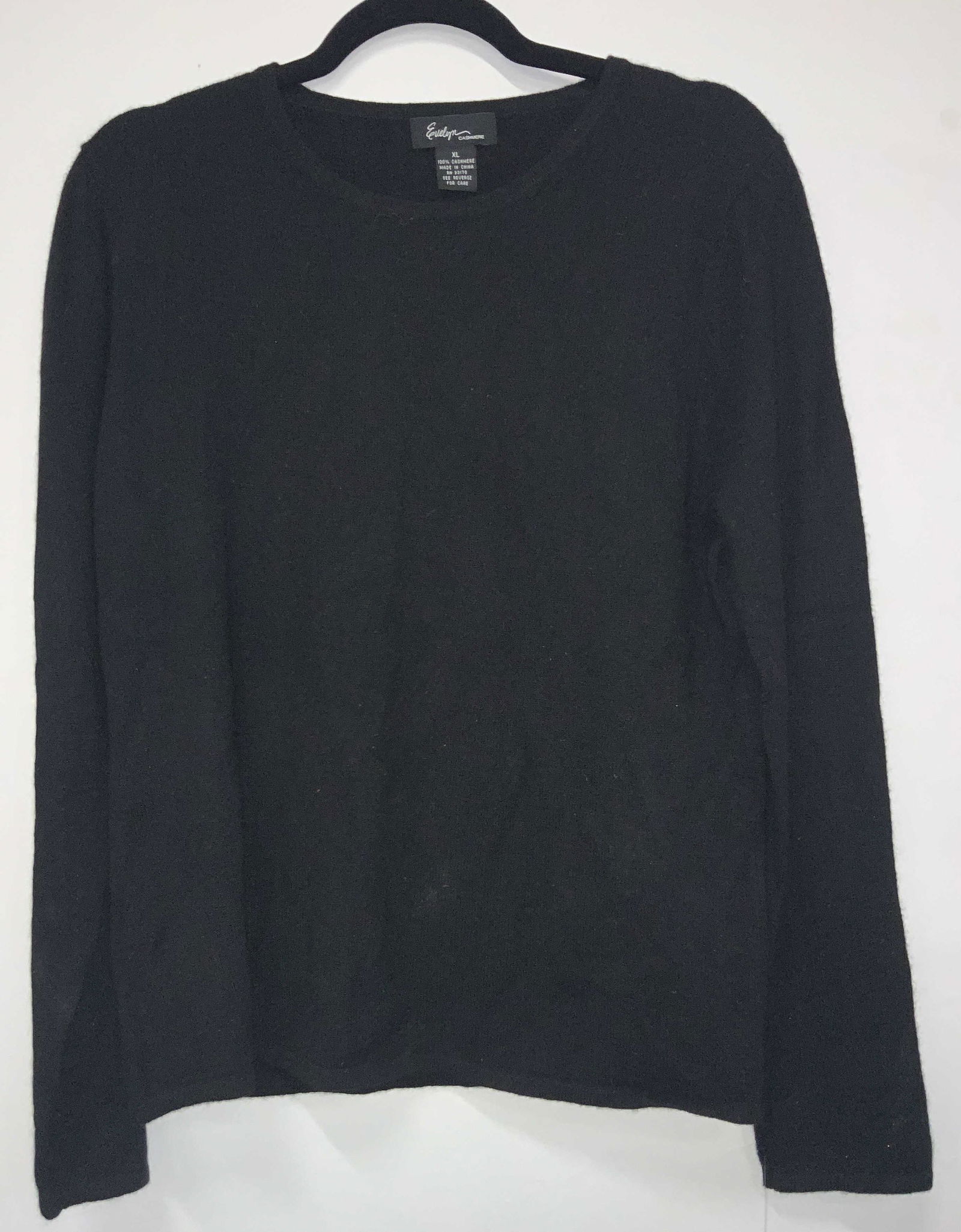 EVELYN XL Black Cashmere Sweater, NWT (1 of 6)