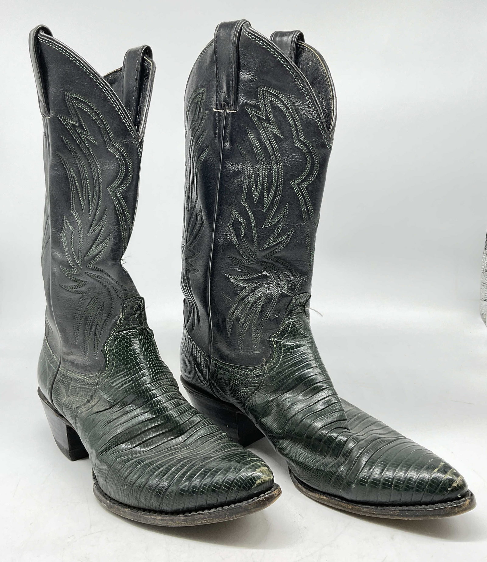 Pair Justin Style Leather Cowboy Boots, 7.5, USA (1 of 8)