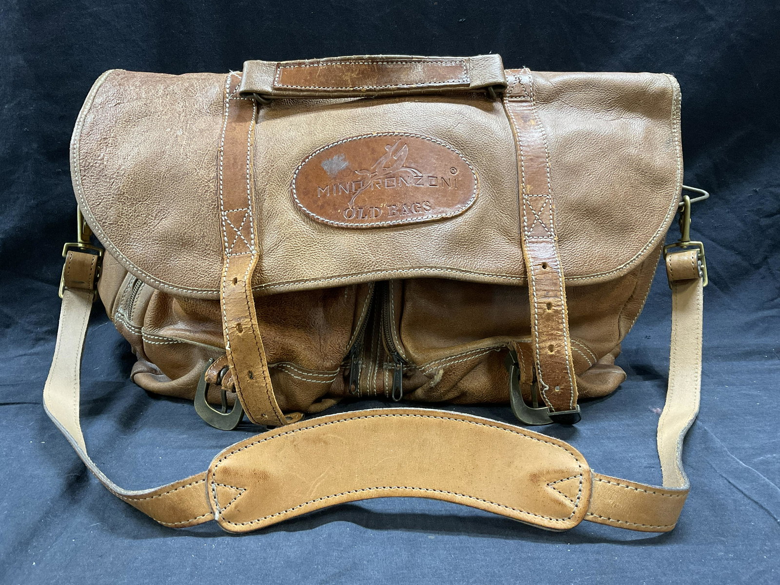 MINO RONZONI Leather Bag, Italy (1 of 11)