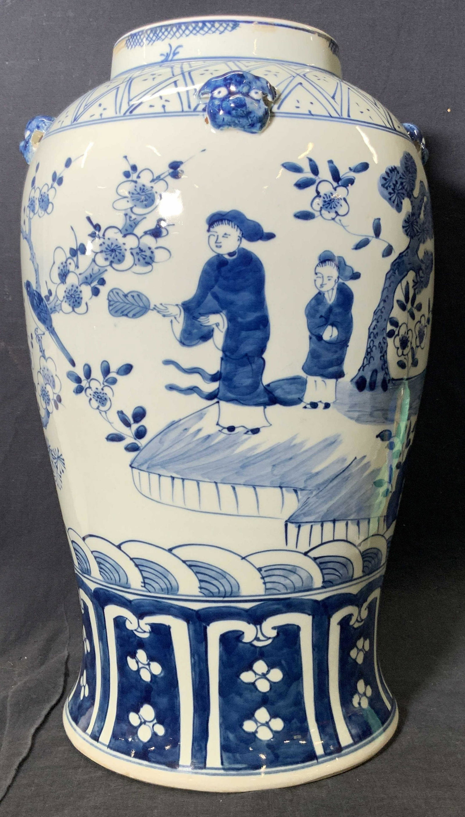 Asian Porcelain Ginger Jar Vase Vessel (1 of 10)