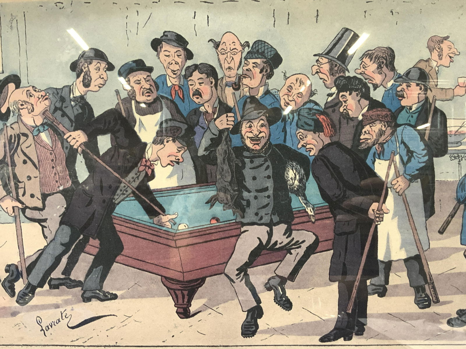 LAVRATE Signed Le Coq De La Poule Lithograph (1 of 11)