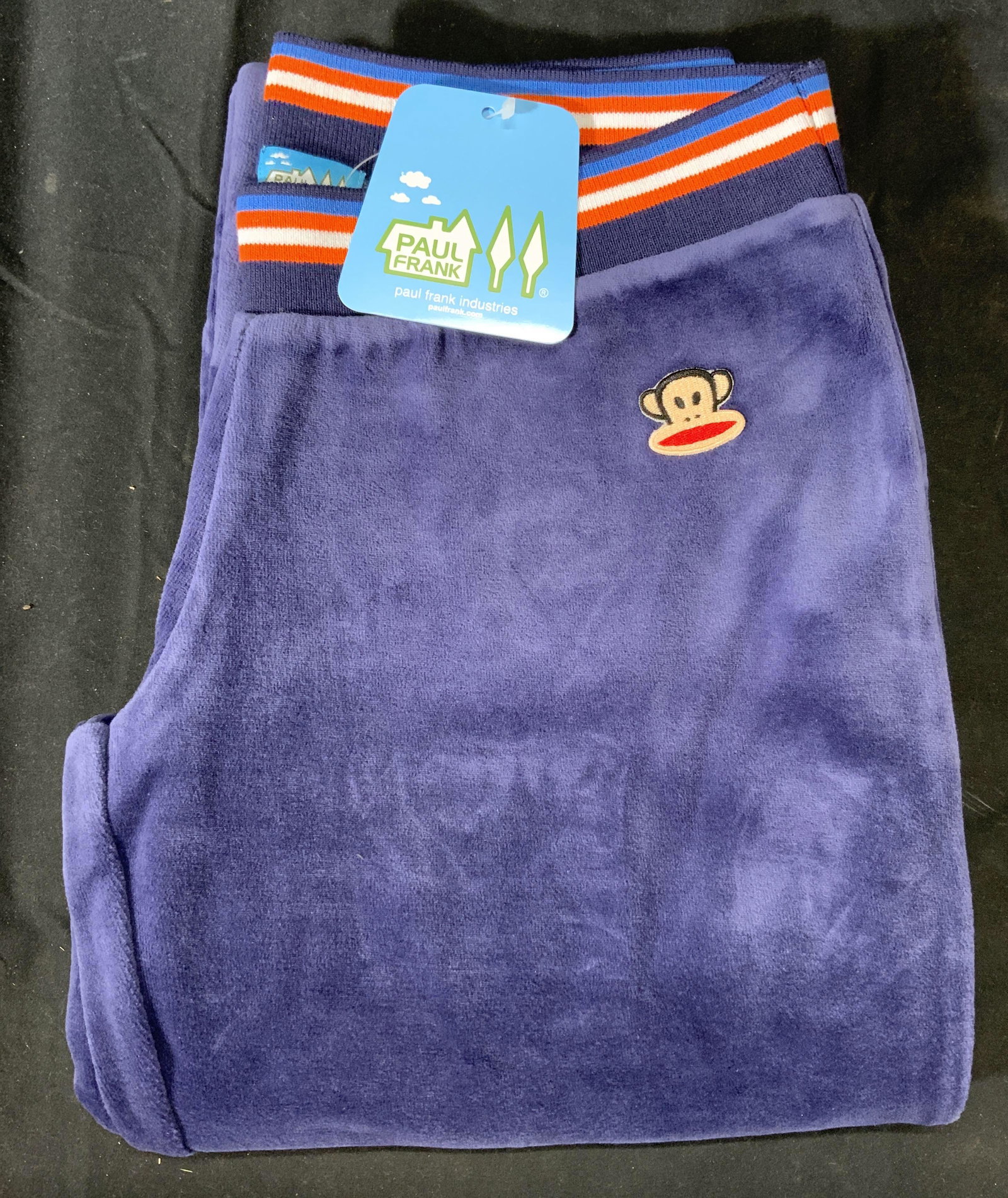 PAUL FRANK Blue Velour Loungewear (1 of 4)