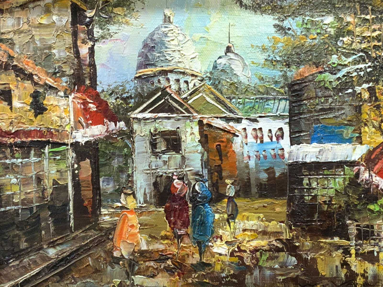 W. VANICCI Paris Oil On Board Painting (1 of 5)