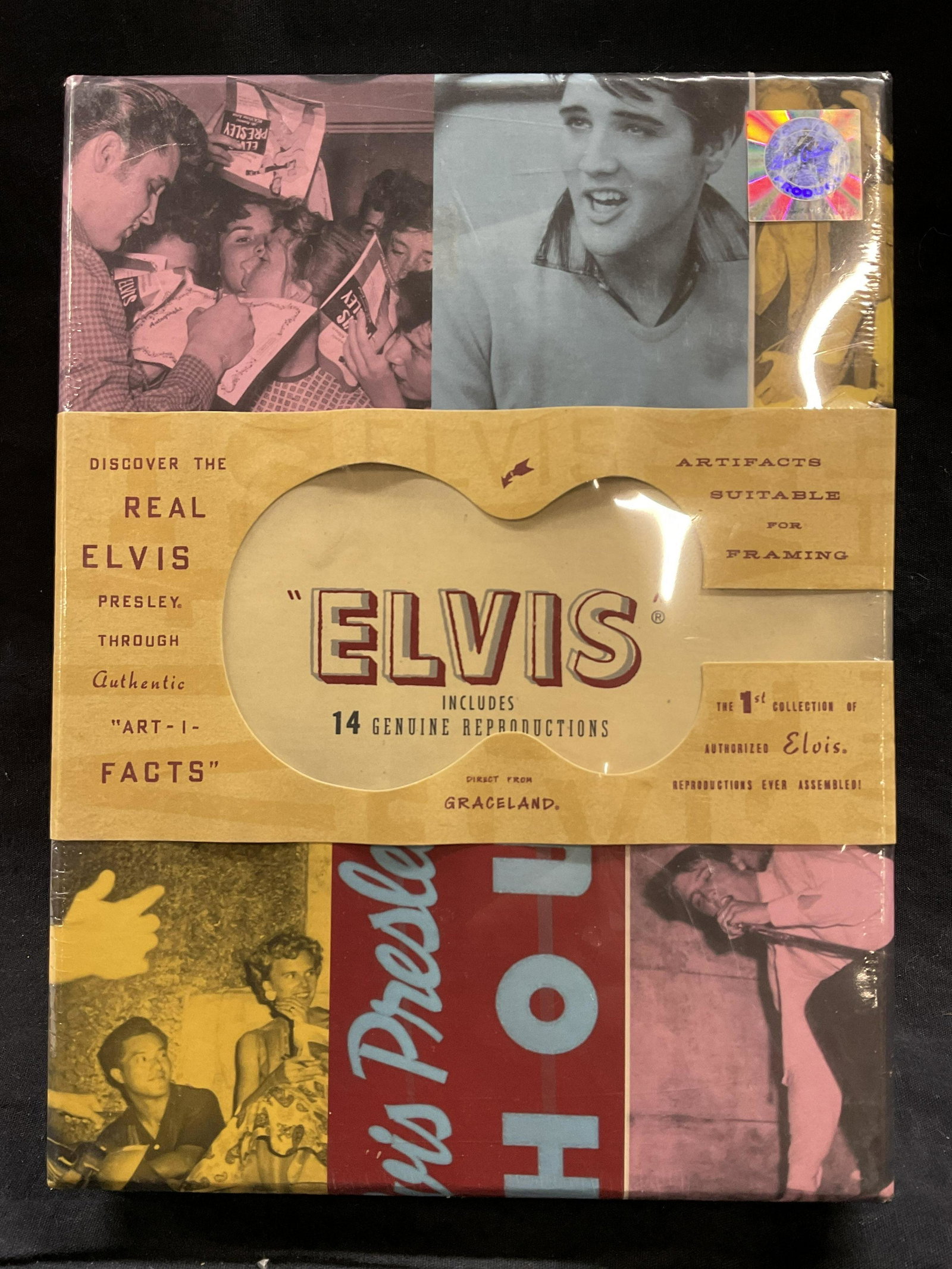 Box ELVIS Genuine Reproductions of Ephemera, NIP: New in packaging, Box of ELVIS 15 Genuine Reproductions. Not examined out of box. Box reads Artifacts suitable for framing. Box measures approx 7.5 x 10. Elvis, elvis genuine reproductions, Elvis phot