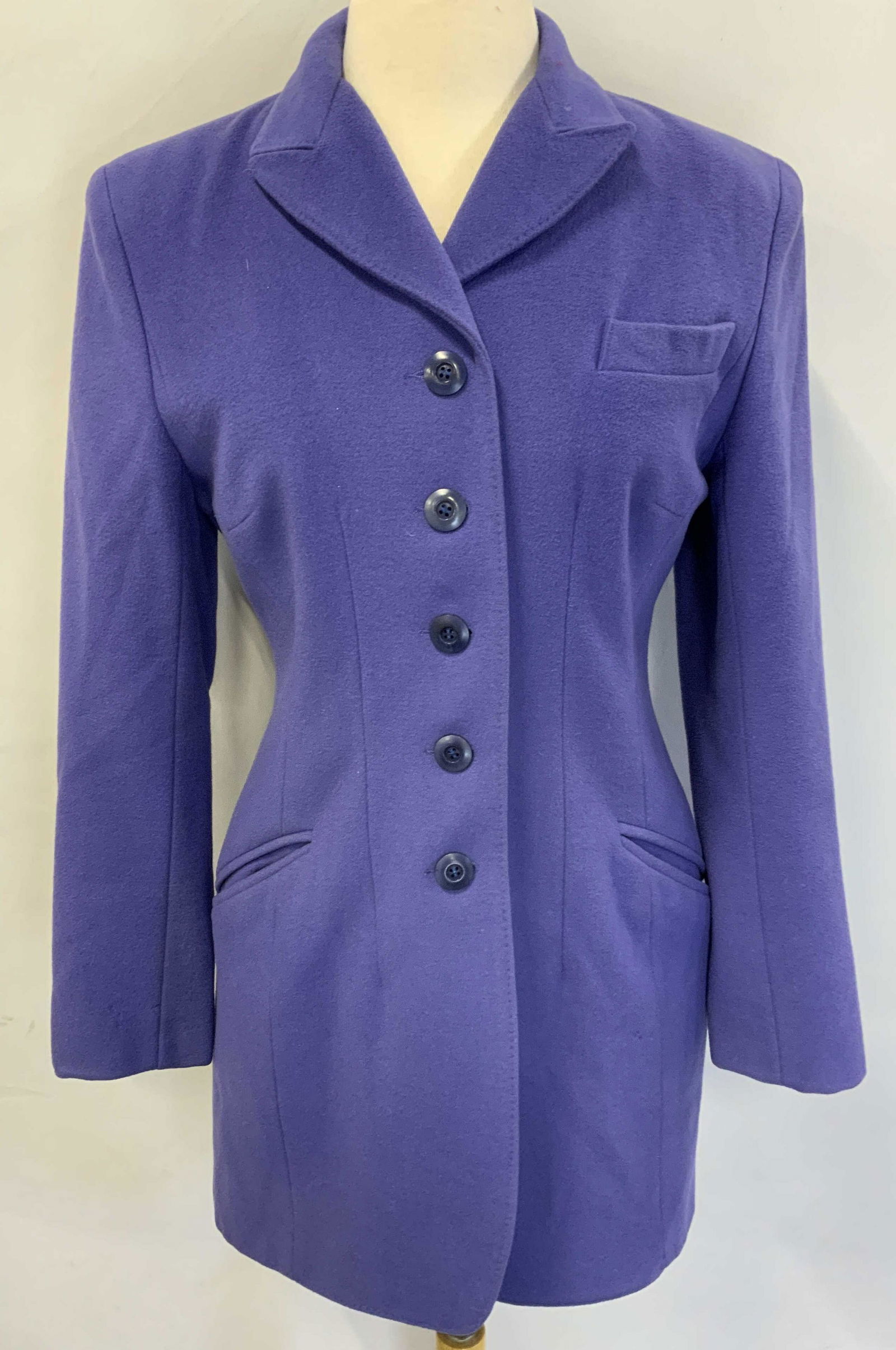 Vintage EMMANUELLE KHANH Purple Coat (1 of 5)