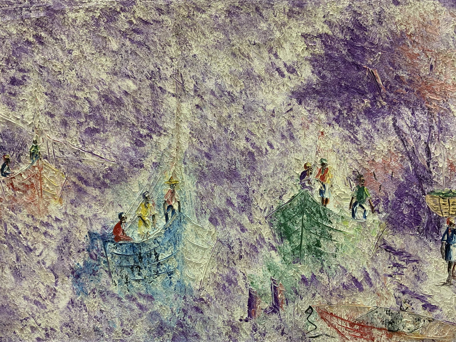 Acrylic Textured Abstract Painting On Canvas (1 of 4)