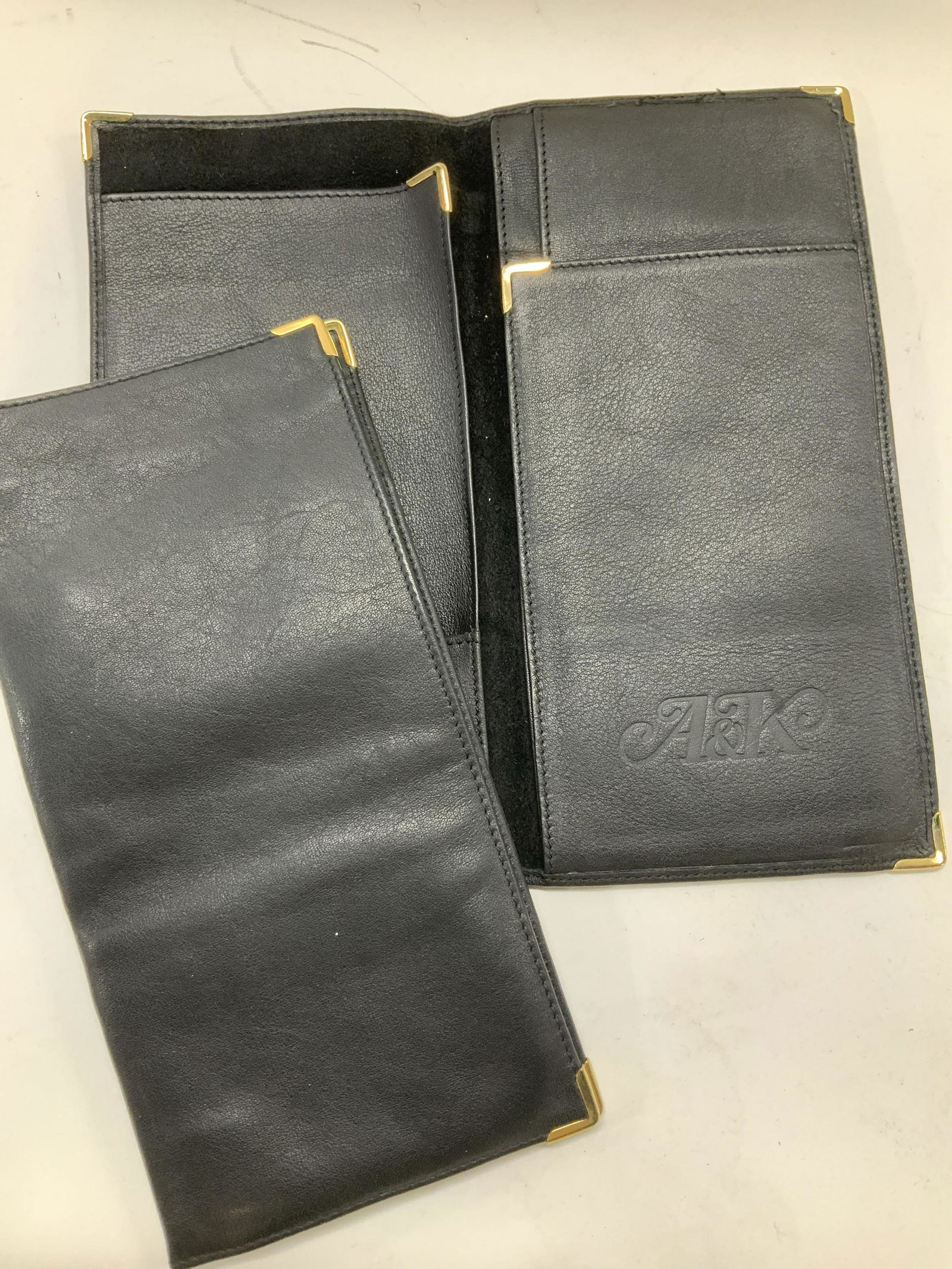 Pair Black Leather A&K Passport Holders (1 of 6)