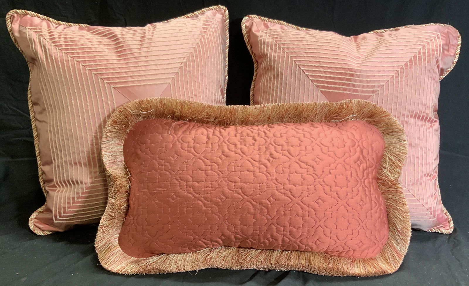 Lot 3 Custom Made Pillows, Feather Down (1 of 6)