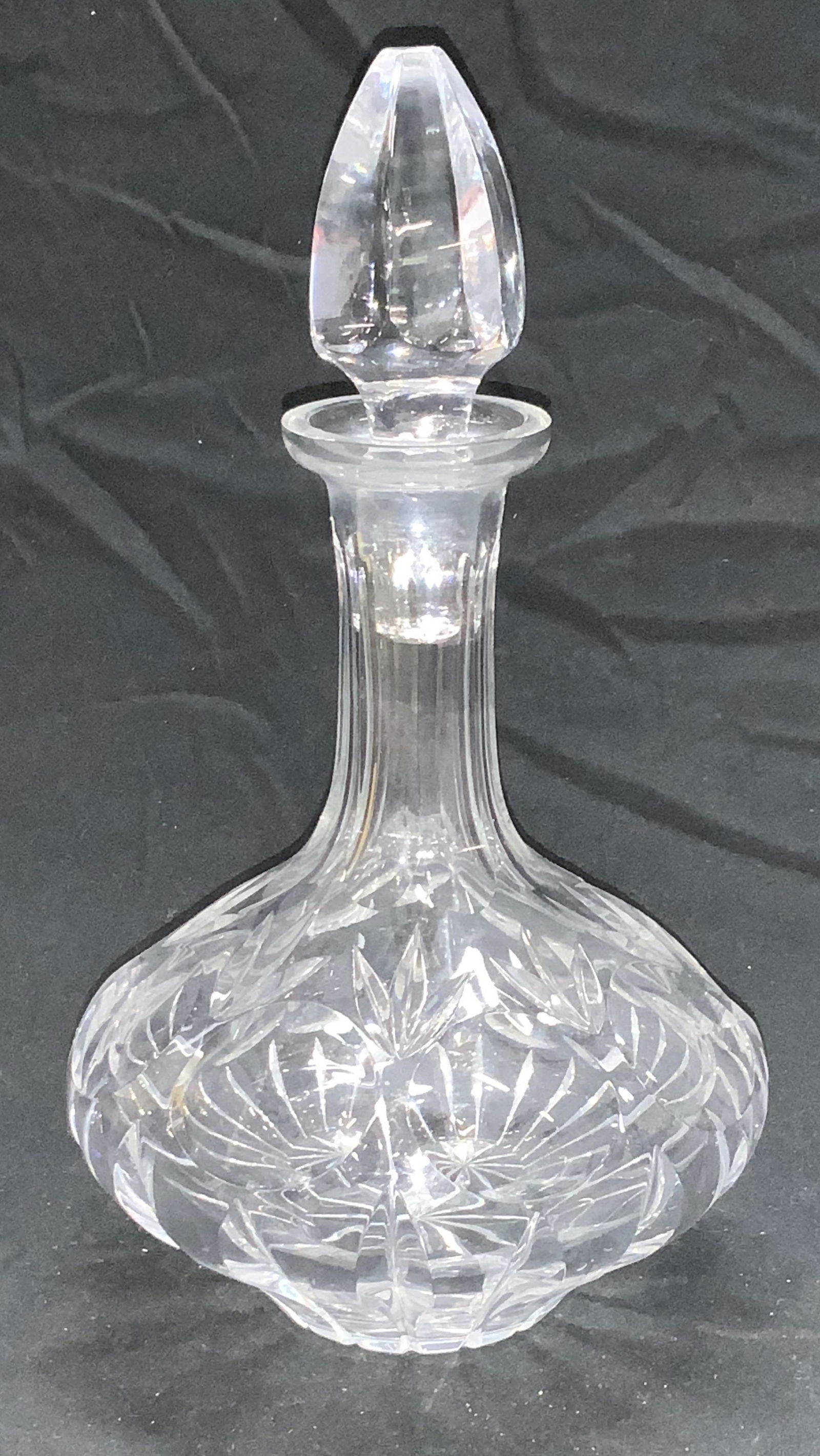 Cut Crystal Decanter with Stopper (1 of 4)