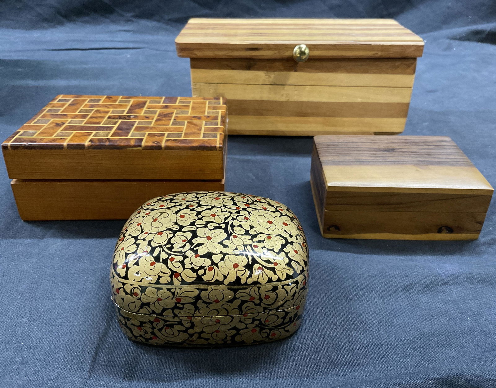 Lot 4 Wooden Boxes (1 of 4)