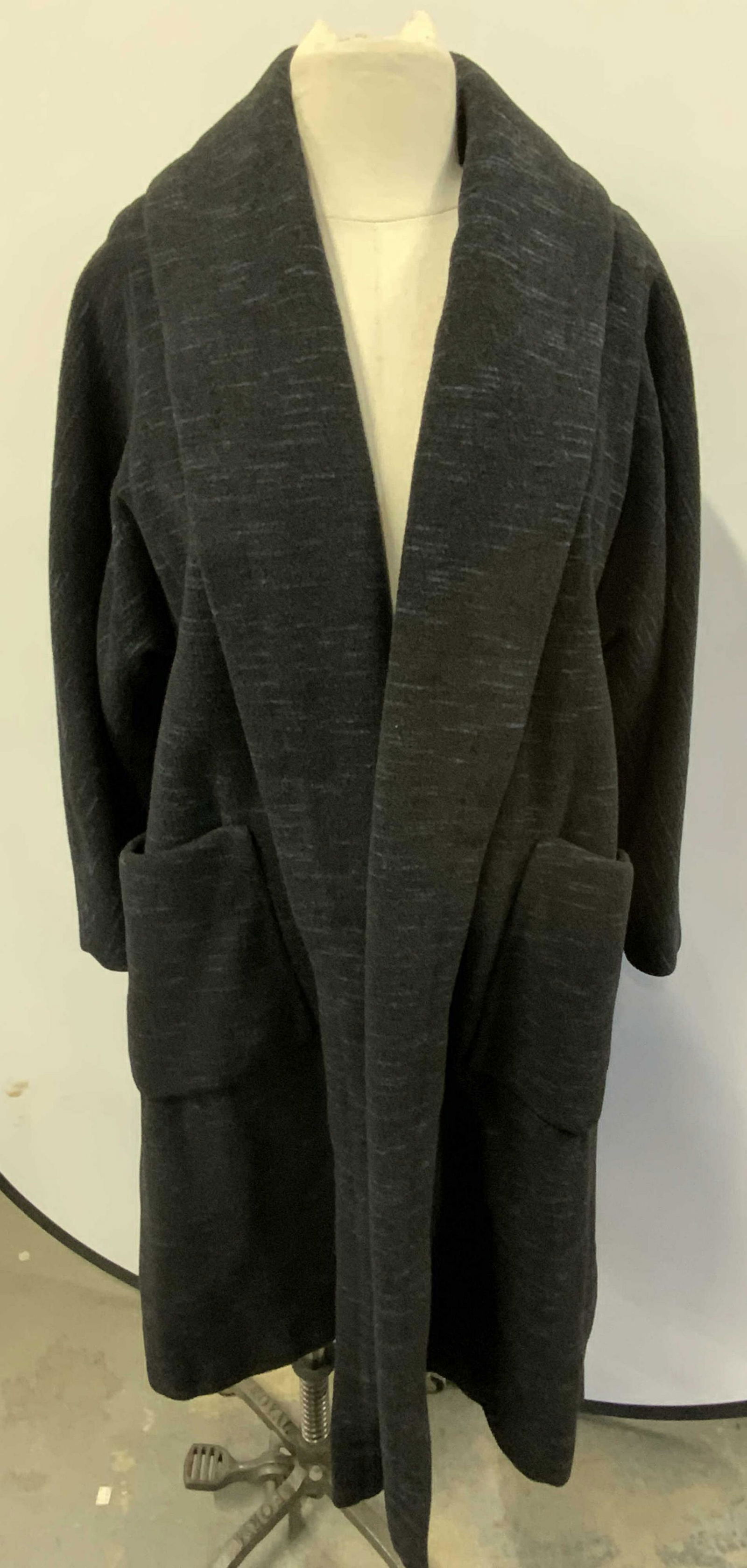 FISHER BROS. Black Wool Coat (1 of 4)
