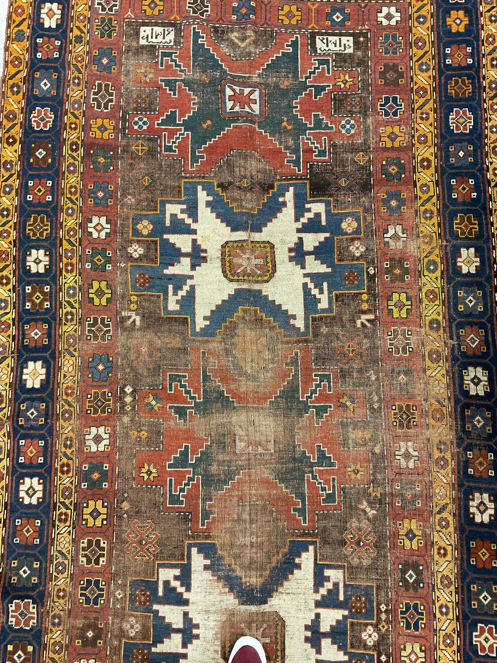 Large Vintage Wool Serapi Style Area Rug (1 of 6)