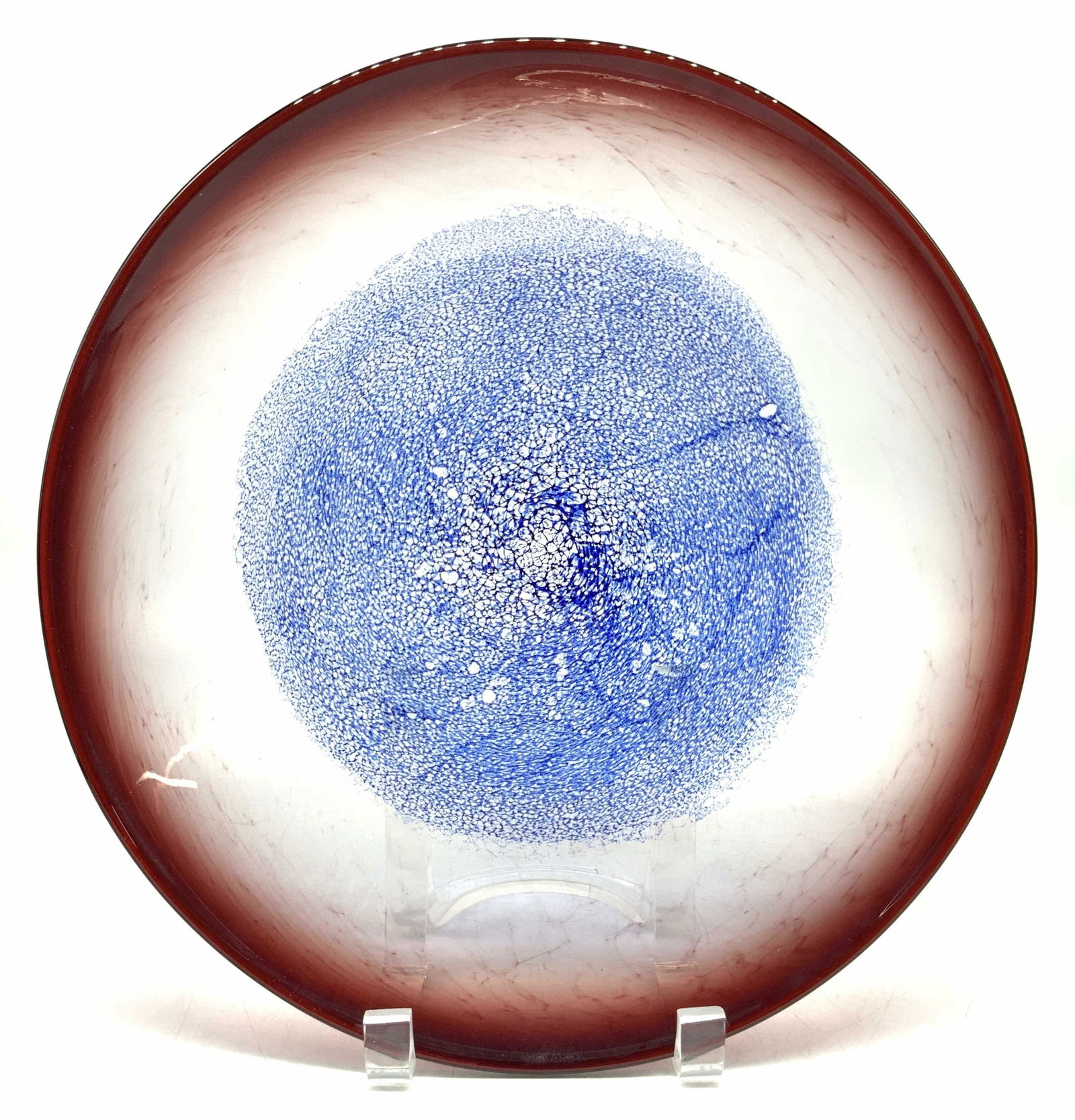 Hand Blown Art Glass Dish (1 of 6)