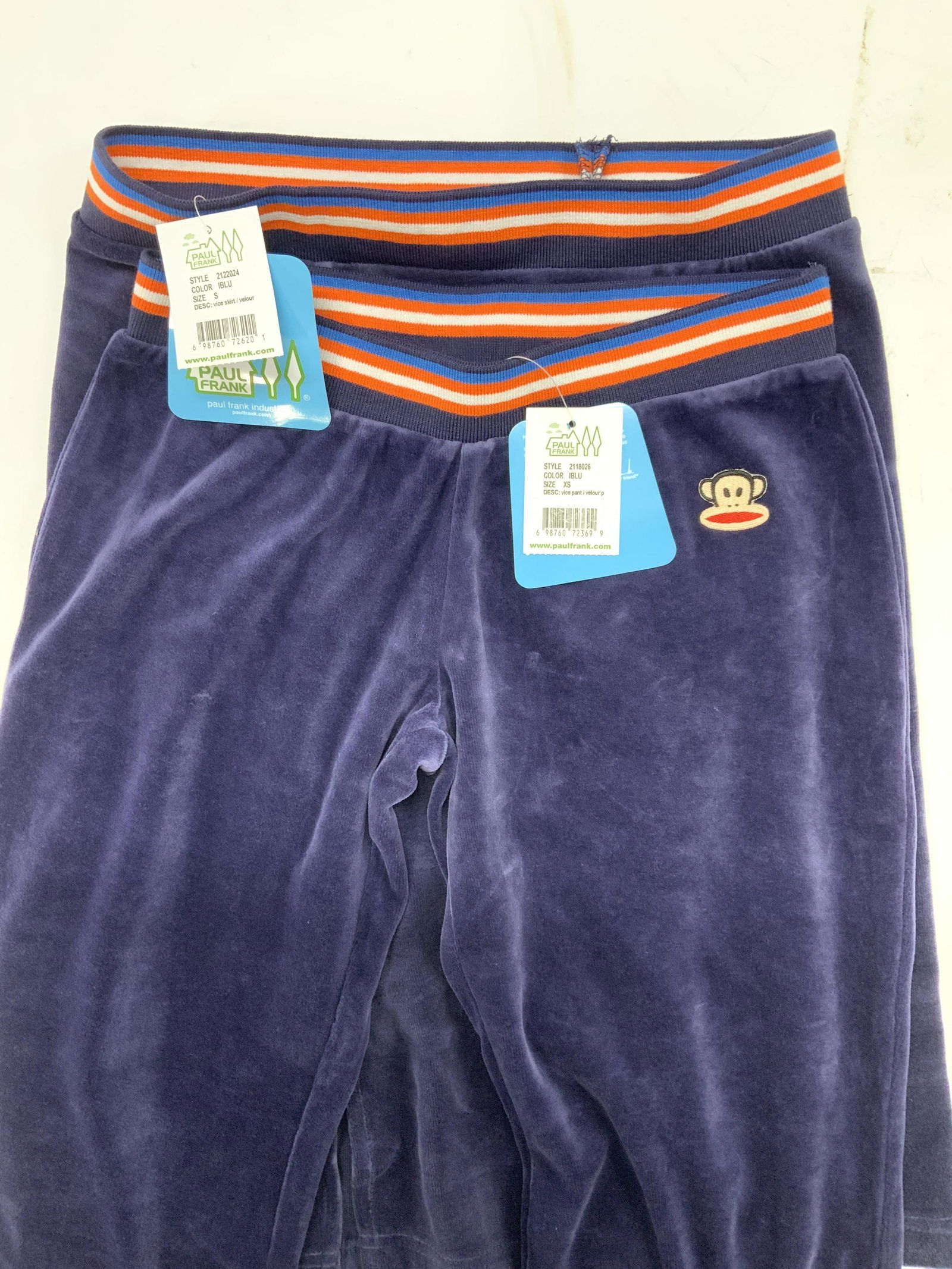 PAUL FRANK Velour Julius Leisure Pants & Skirt NWT (1 of 5)