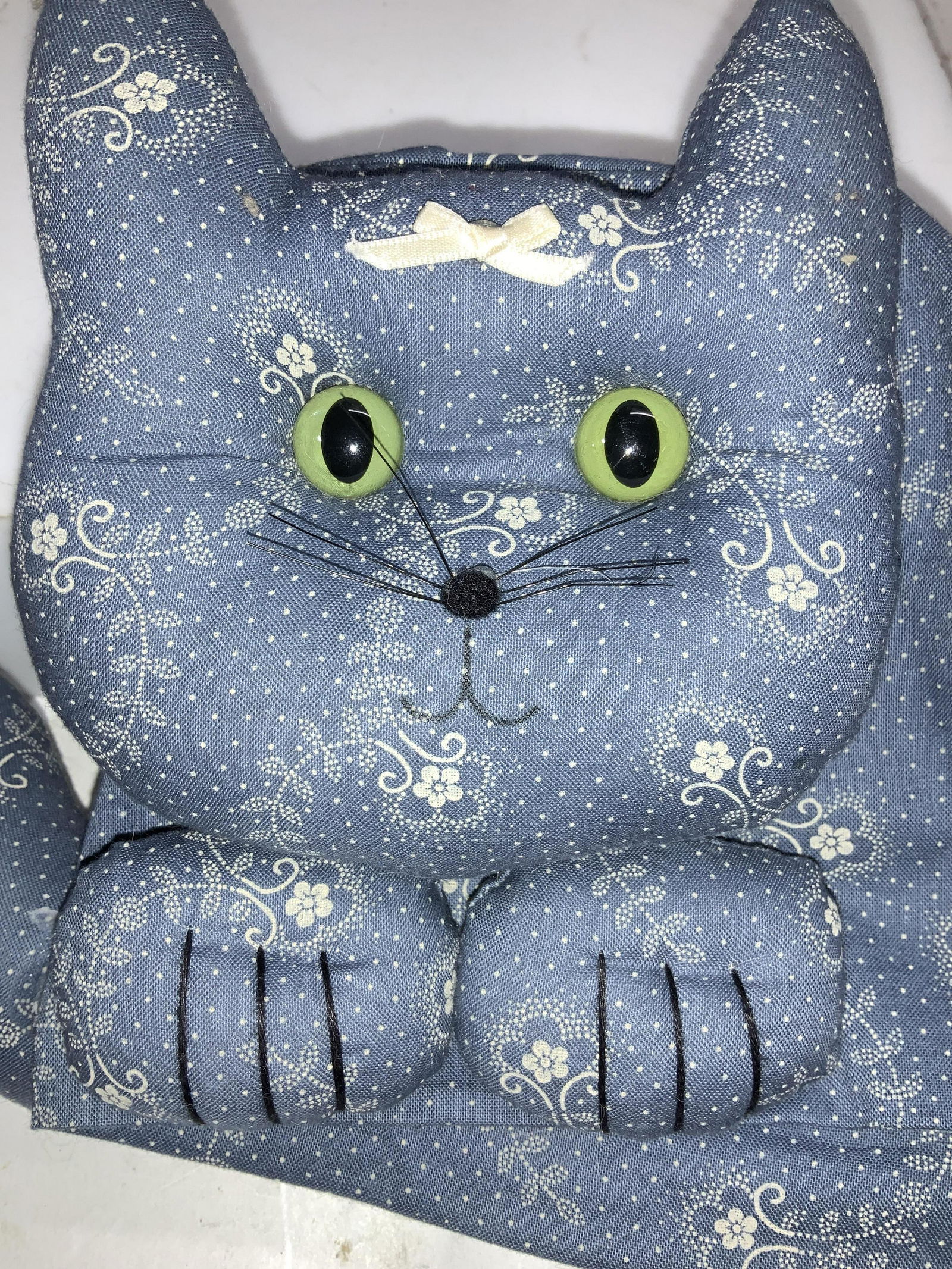 Hand Crafted Fabric Cat Tissue Box Cover (1 of 5)