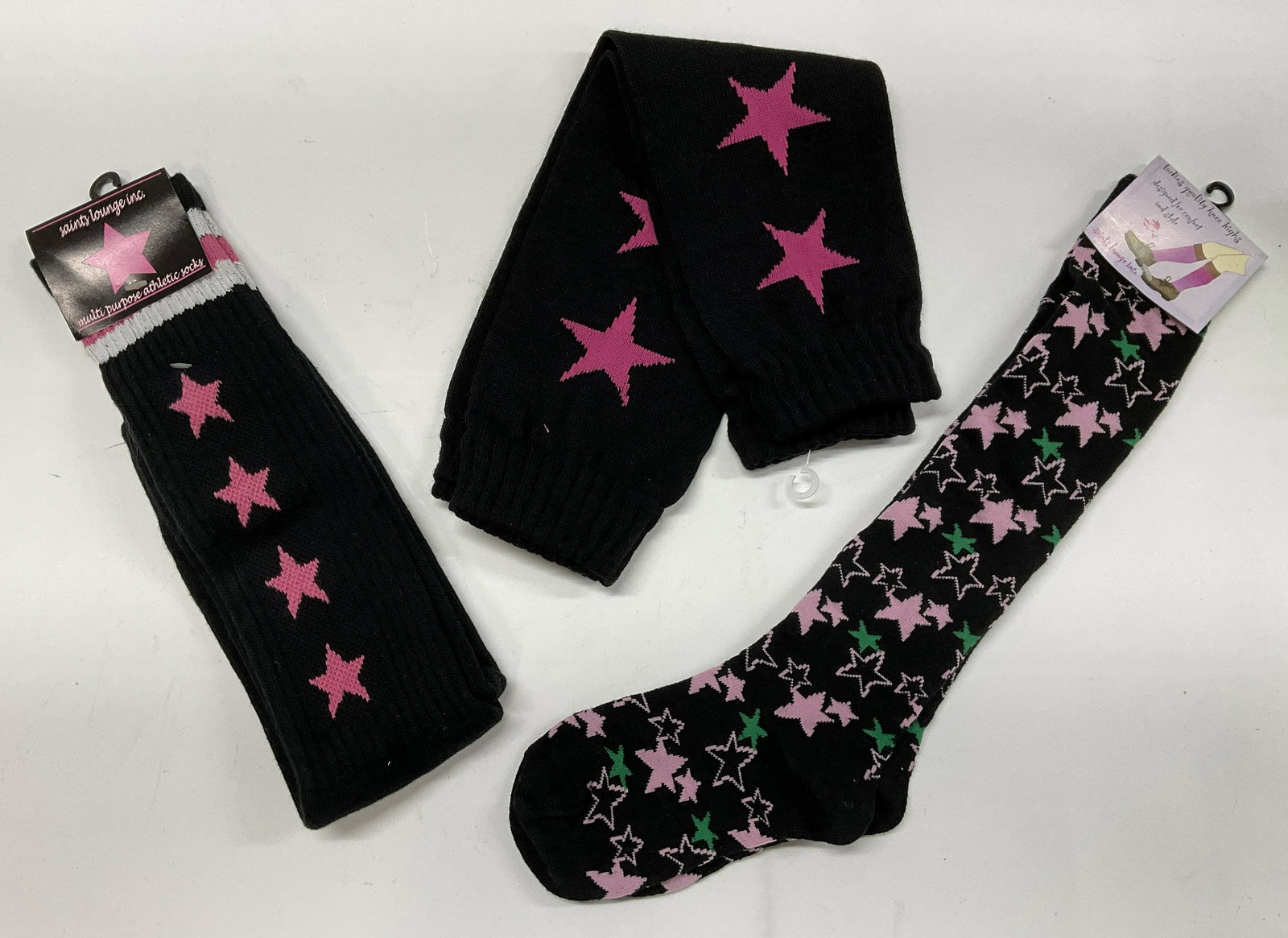 Lot 3 Saints Lounge Inc Socks and Leg Warmers (1 of 5)