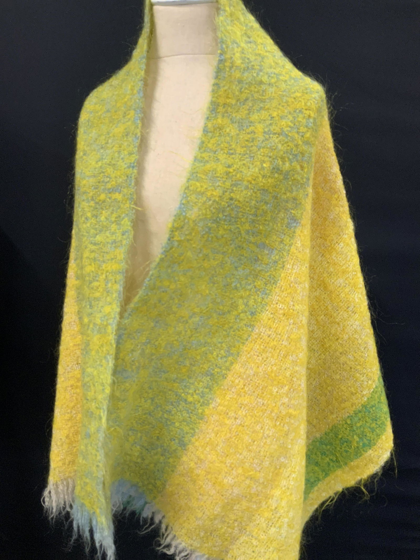 Luxury Mohair Shawl w End Tassels (1 of 3)