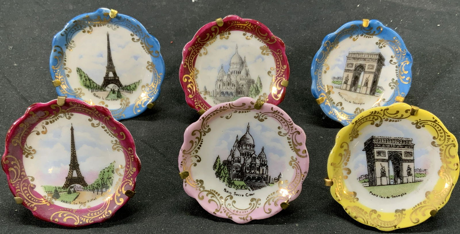 LIMOGES Mini Porcelain French Architecture Dishes (1 of 5)