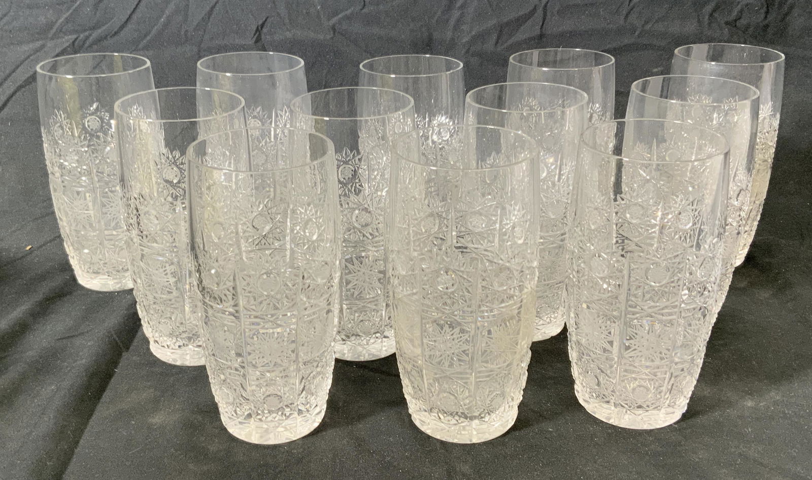 Set 12 Vintage Cut Crystal Glassware (1 of 4)