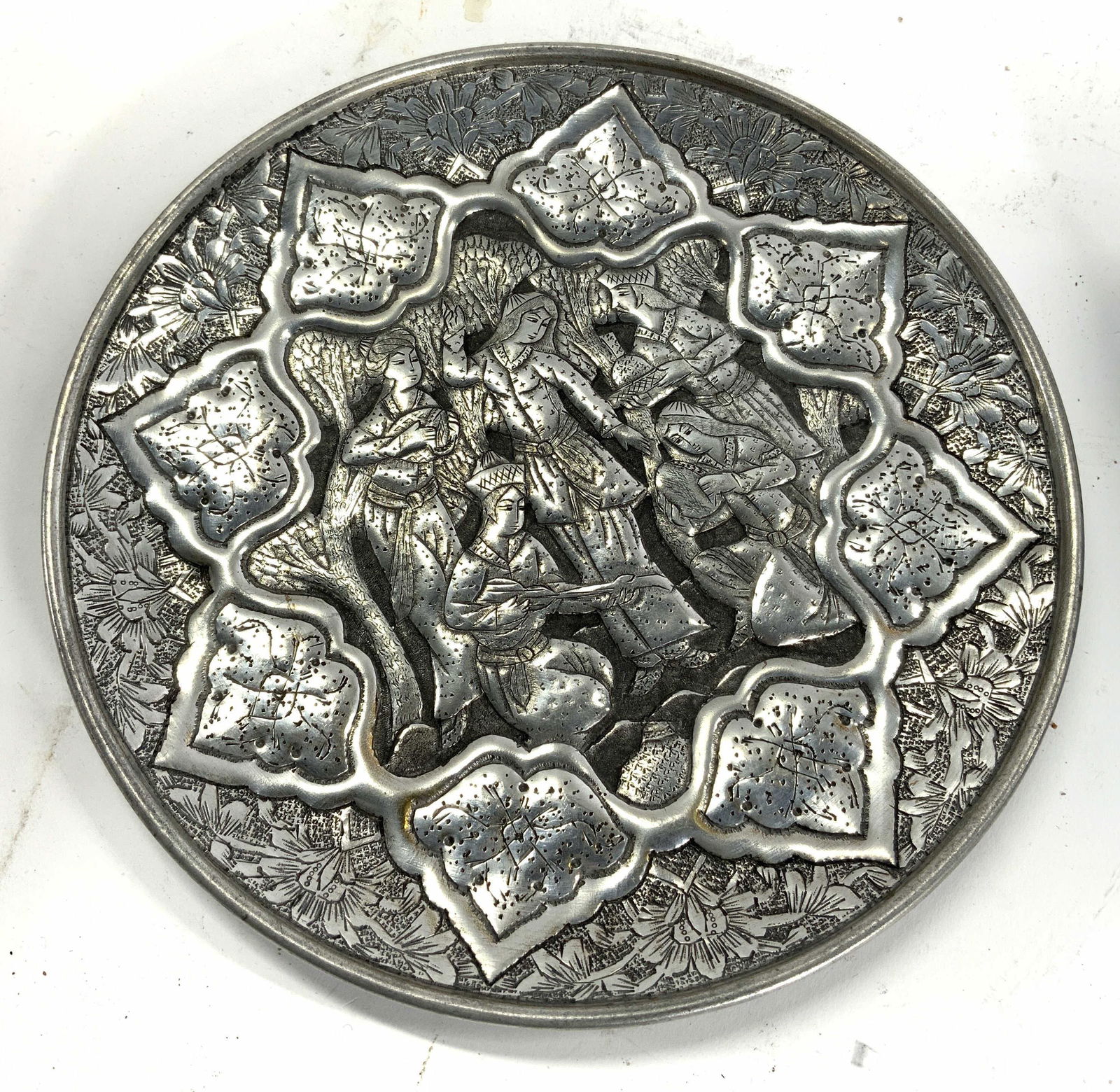 Vntg Russian Metal Wall Relief W Etched Detail (1 of 7)