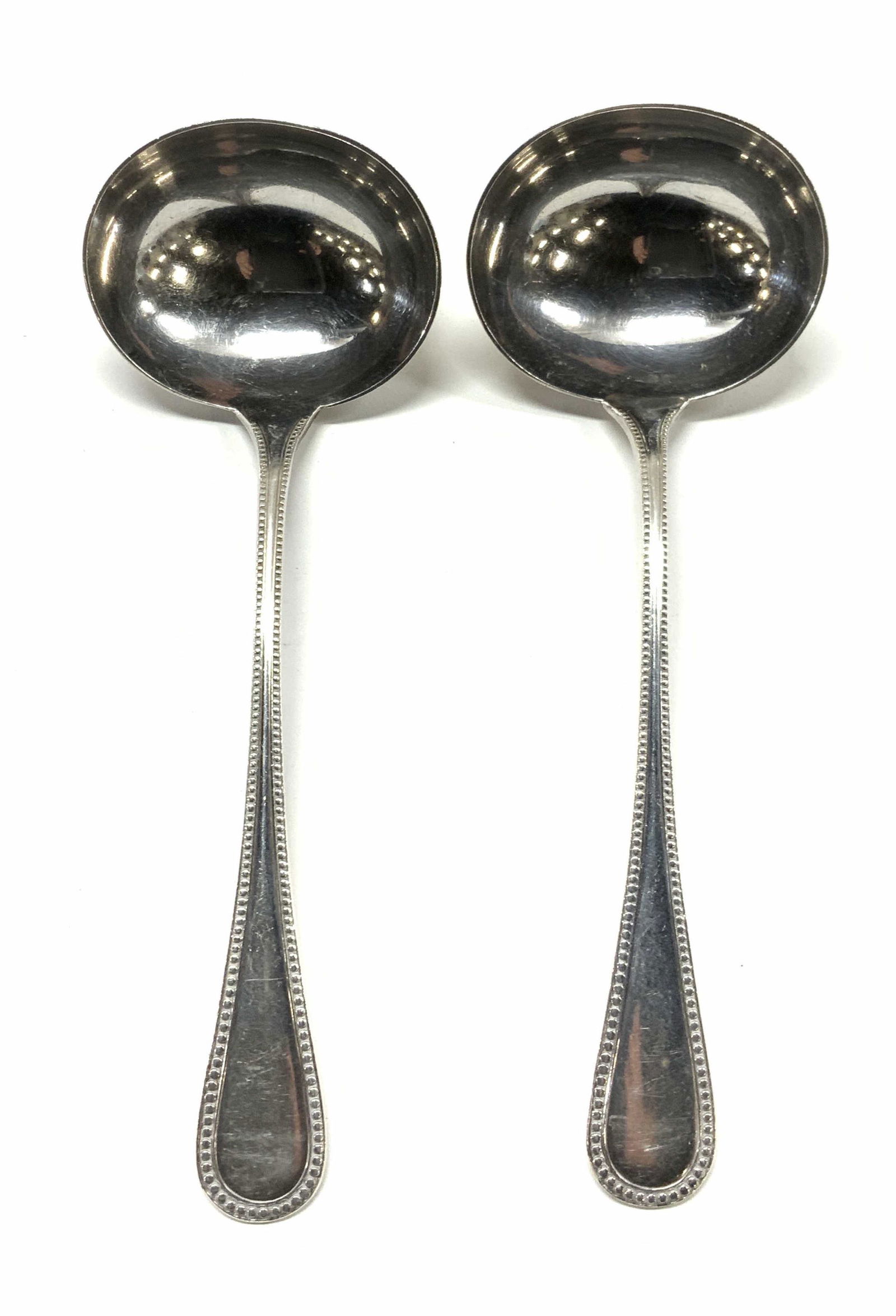 Pair IB&C Sterling Serving Spoons, Flatware (1 of 4)
