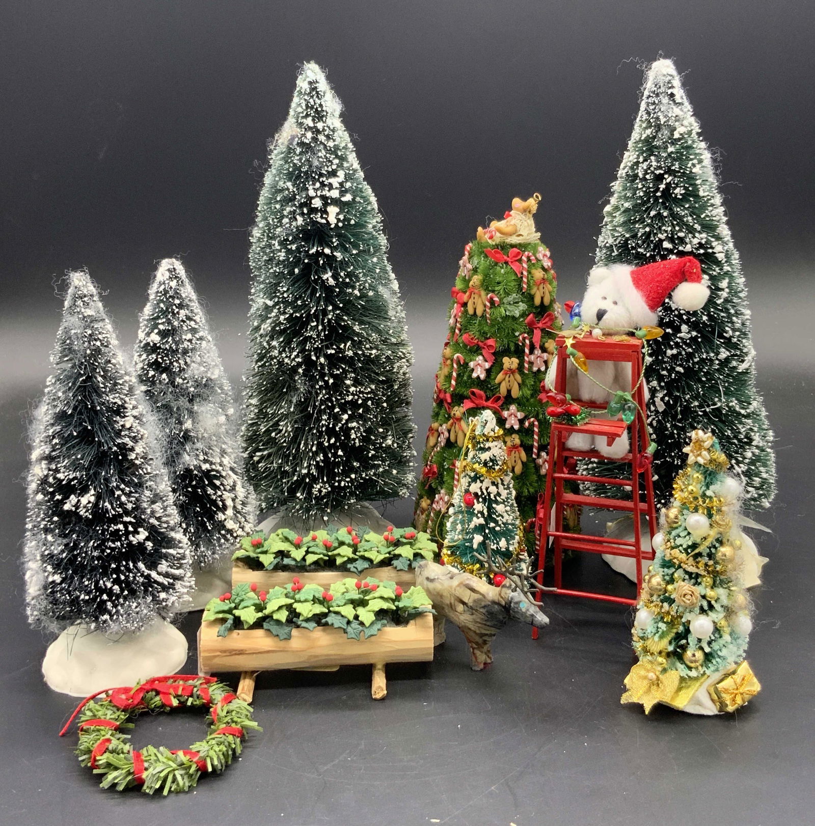 Group Lot Holiday Doll House Decorations (1 of 11)