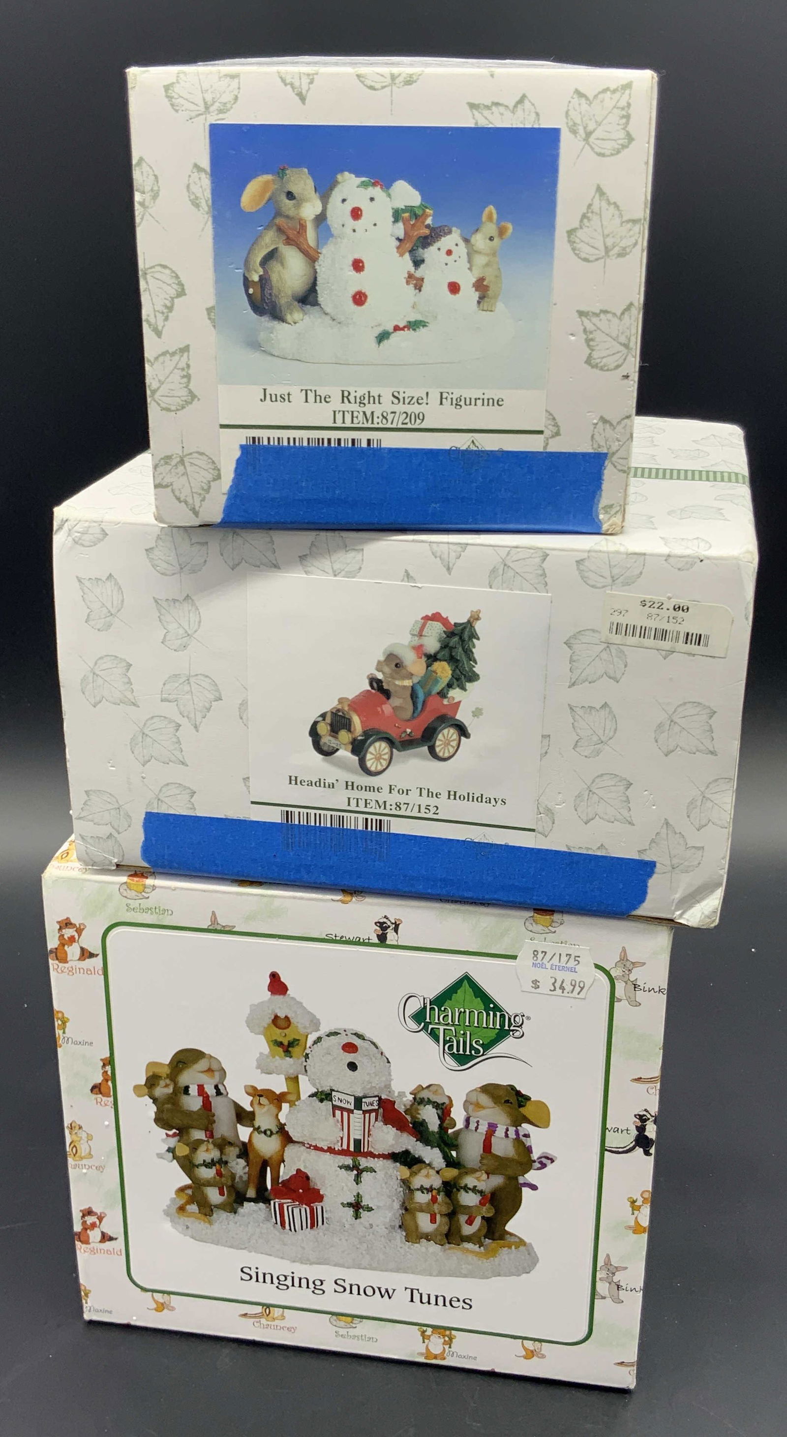 Lot 3 CHARMING TAILS FITZ & FLOYD Figurals Org Bx (1 of 9)