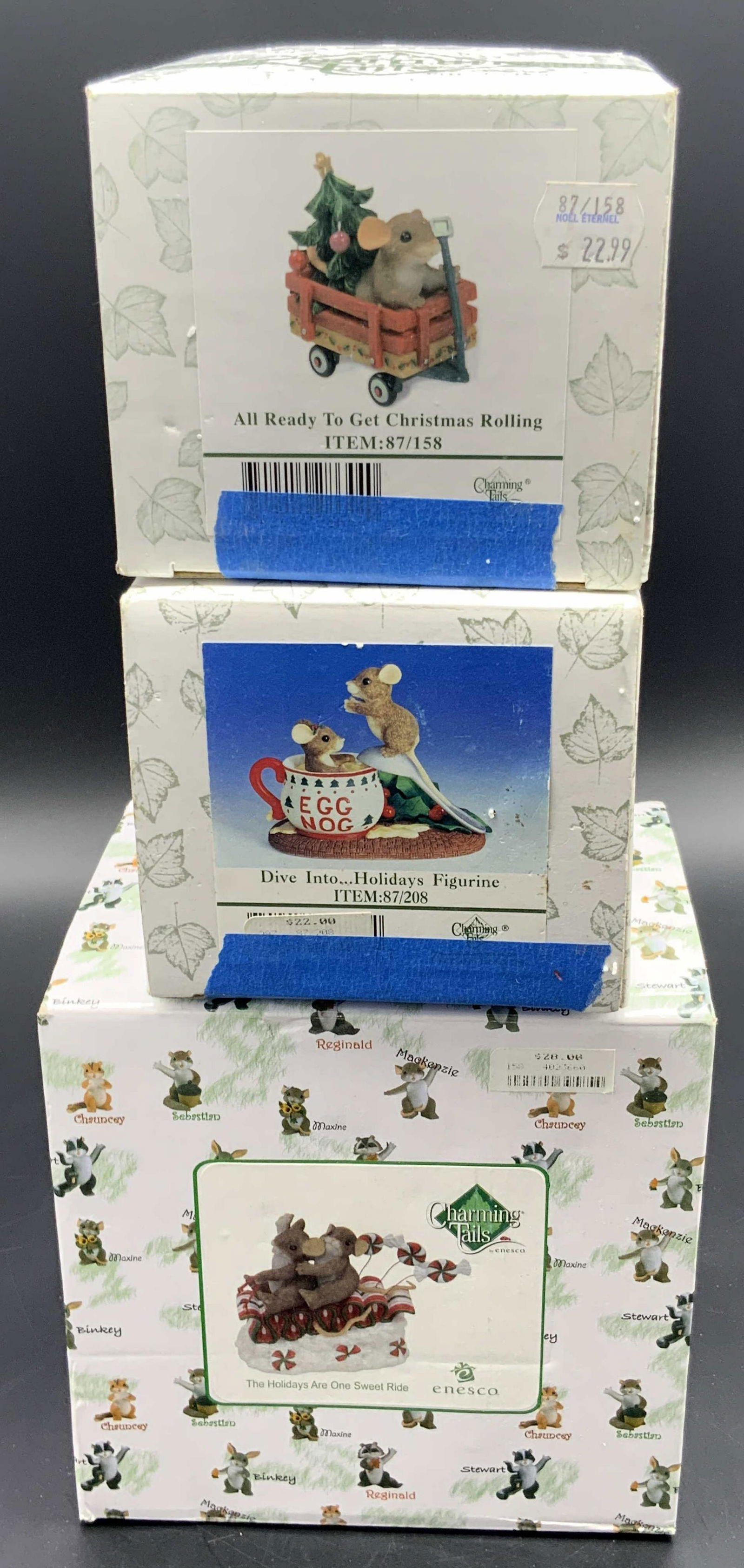 Lot 3 CHARMING TAILS FITZ & FLOYD Figurals Org Bx (1 of 8)