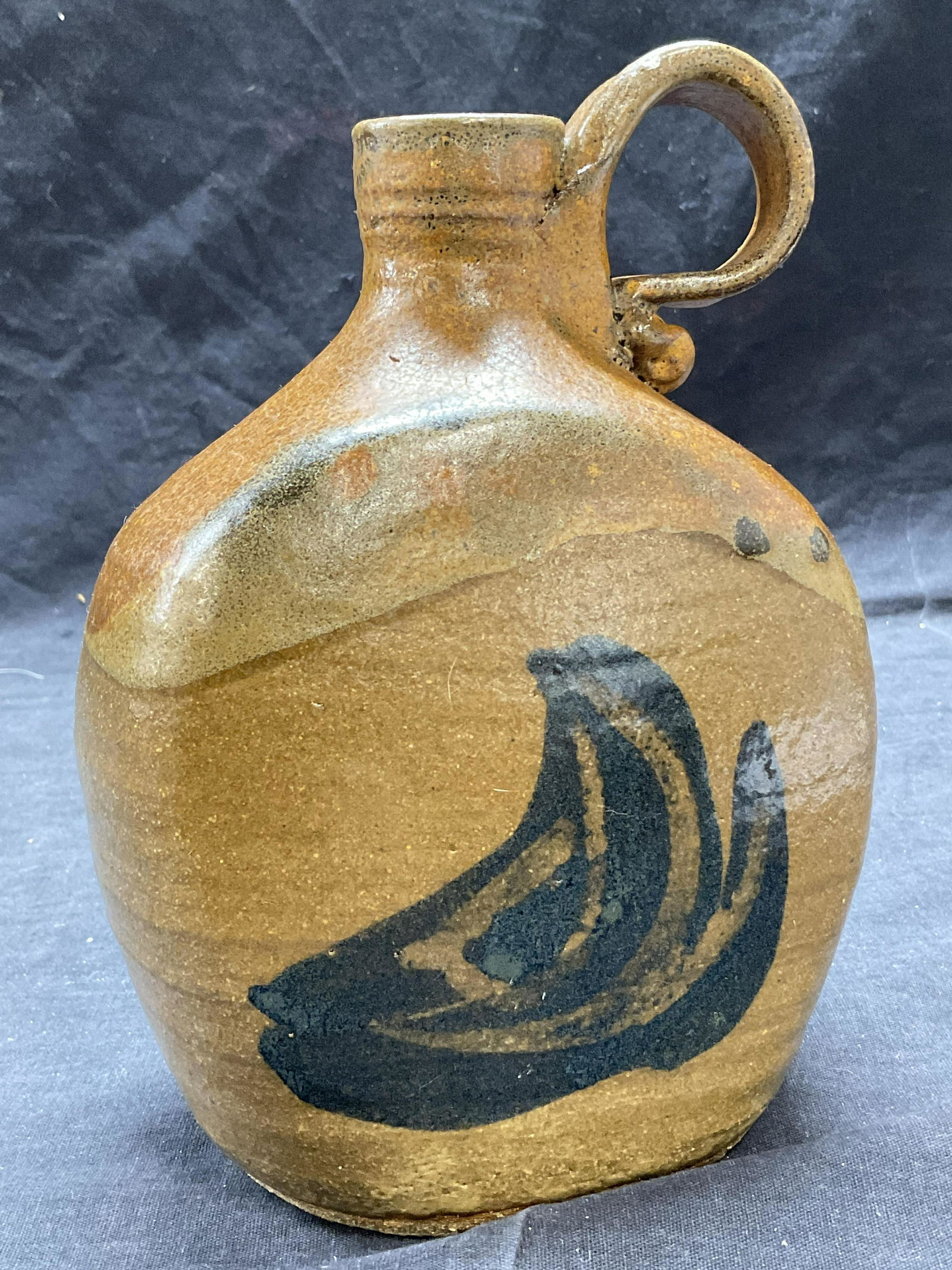 Ceramic Handmade Jug W Boat Motif (1 of 4)