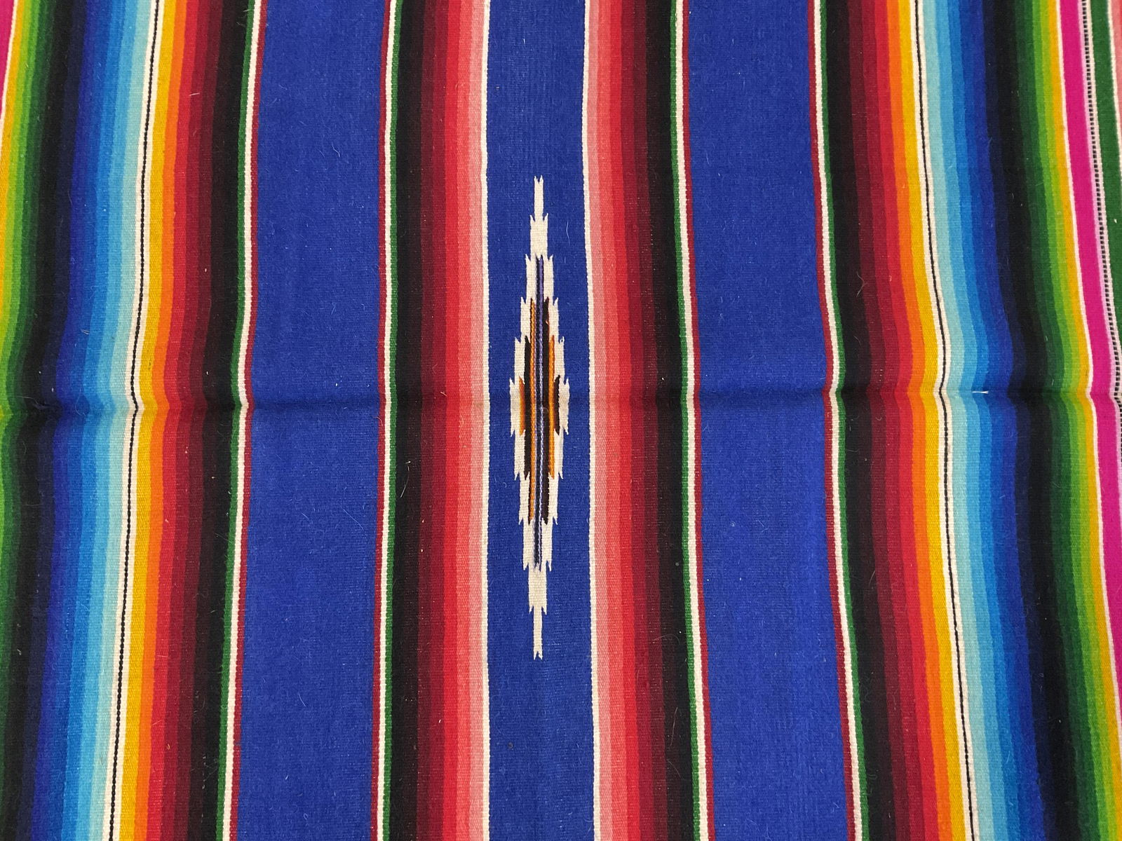 Navajo Style Wool Table Runner W Fringes (1 of 4)
