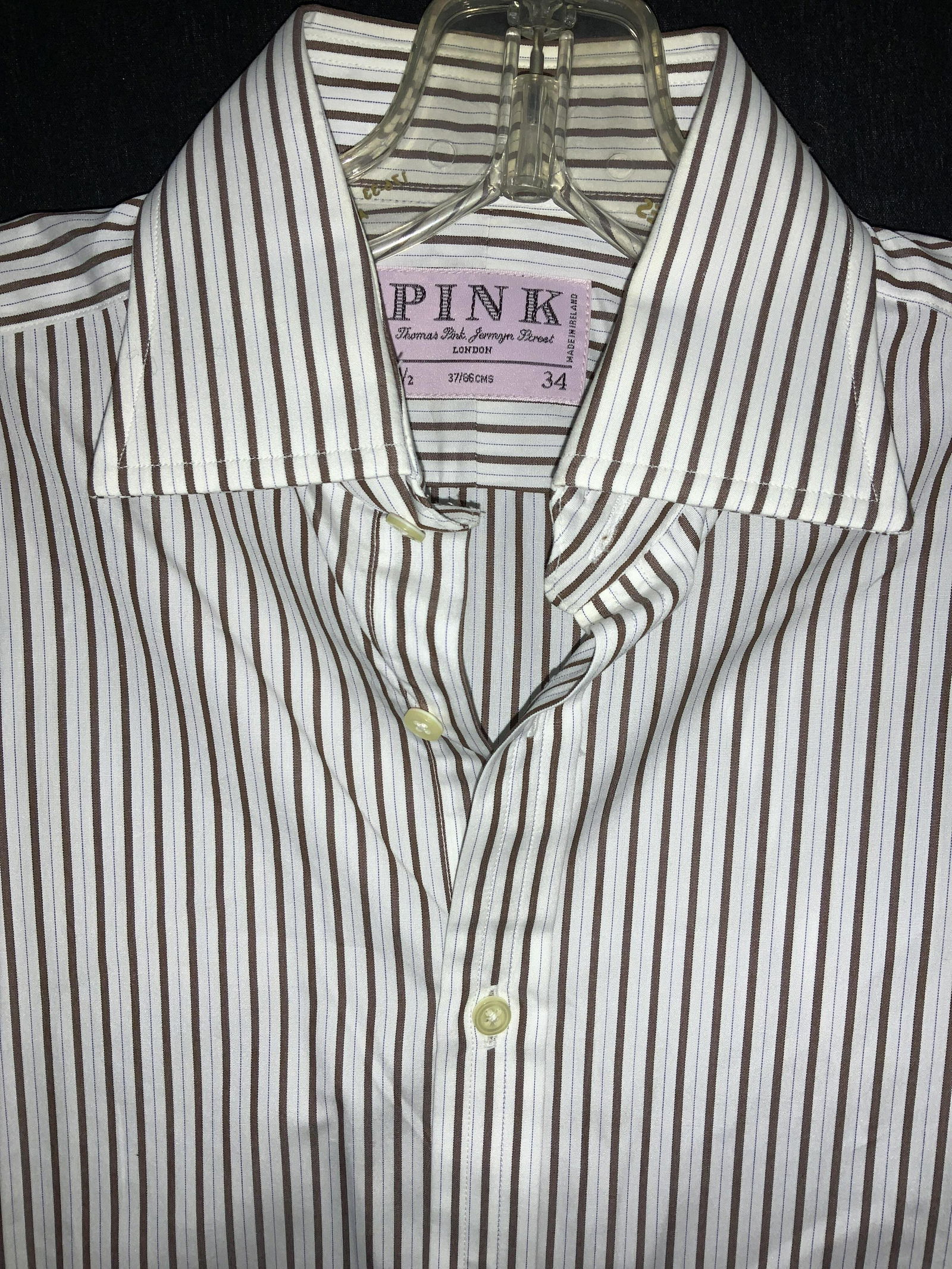 THOMAS PINK Striped Cotton Shirt, Ireland (1 of 6)