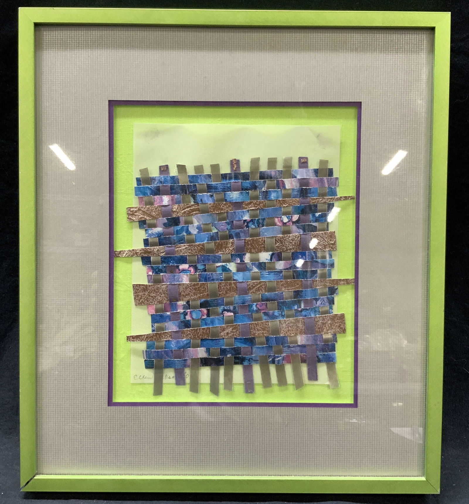 Signed Framed Mixed Media Collage (1 of 8)