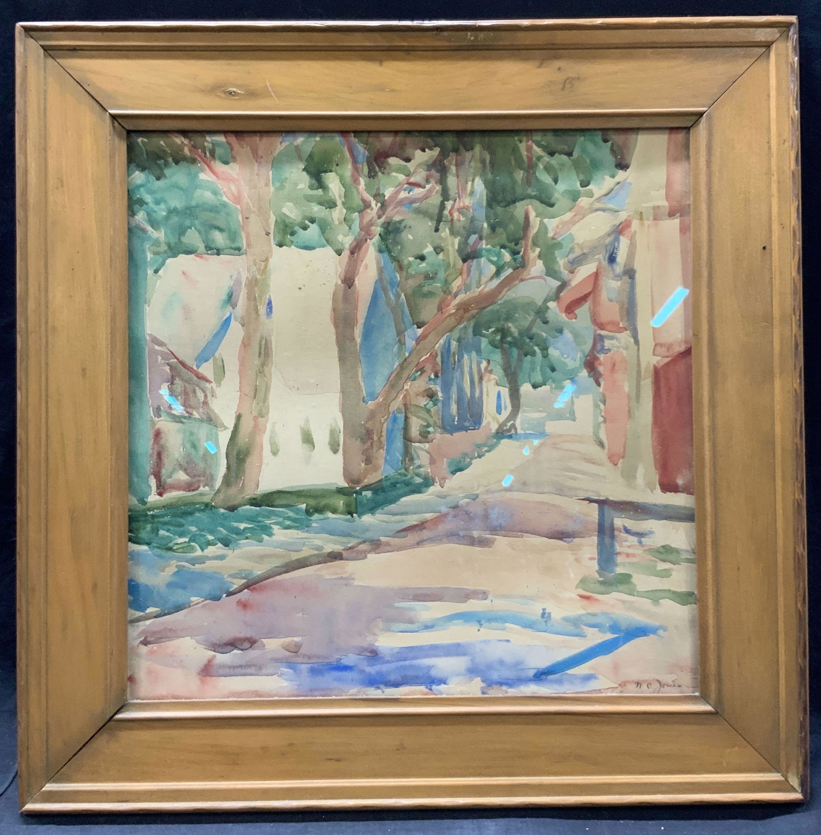 Signed Nancy Jones Framed Watercolor (1 of 8)