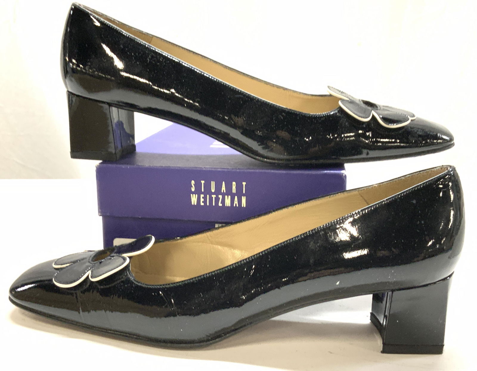 Stuart Weitzman Begonia Leather Pumps, Org Box (1 of 5)