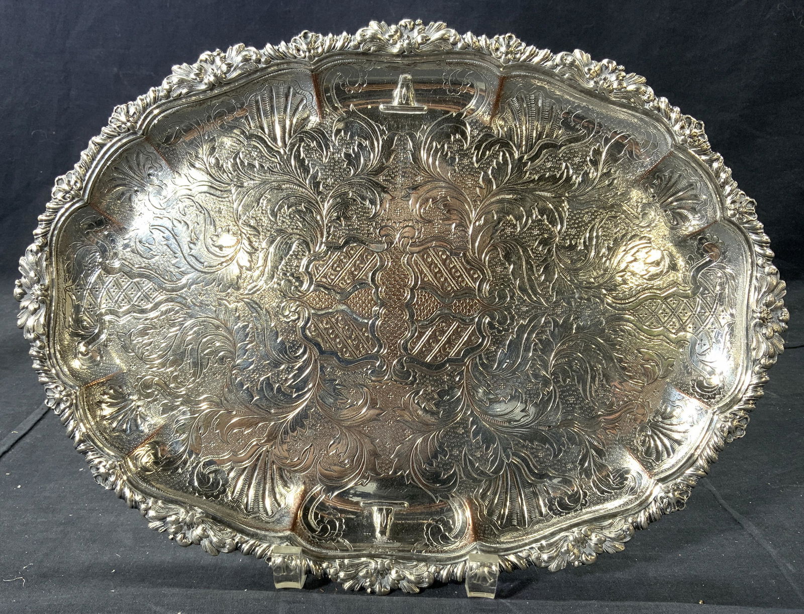 Silver On Copper Etched Tray (1 of 9)