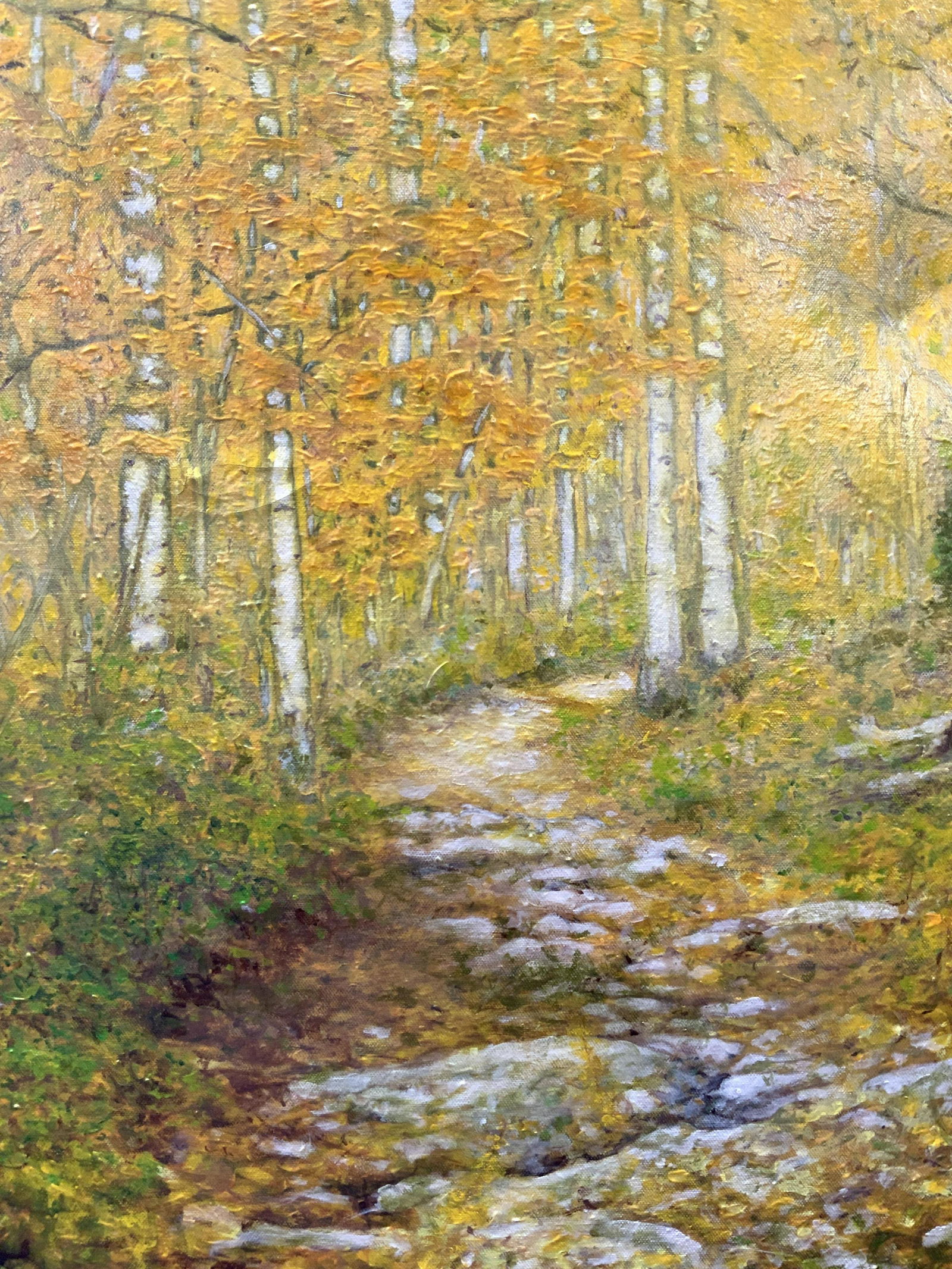 Signed LANCE Impressionist Style Acrylic Landscape (1 of 8)