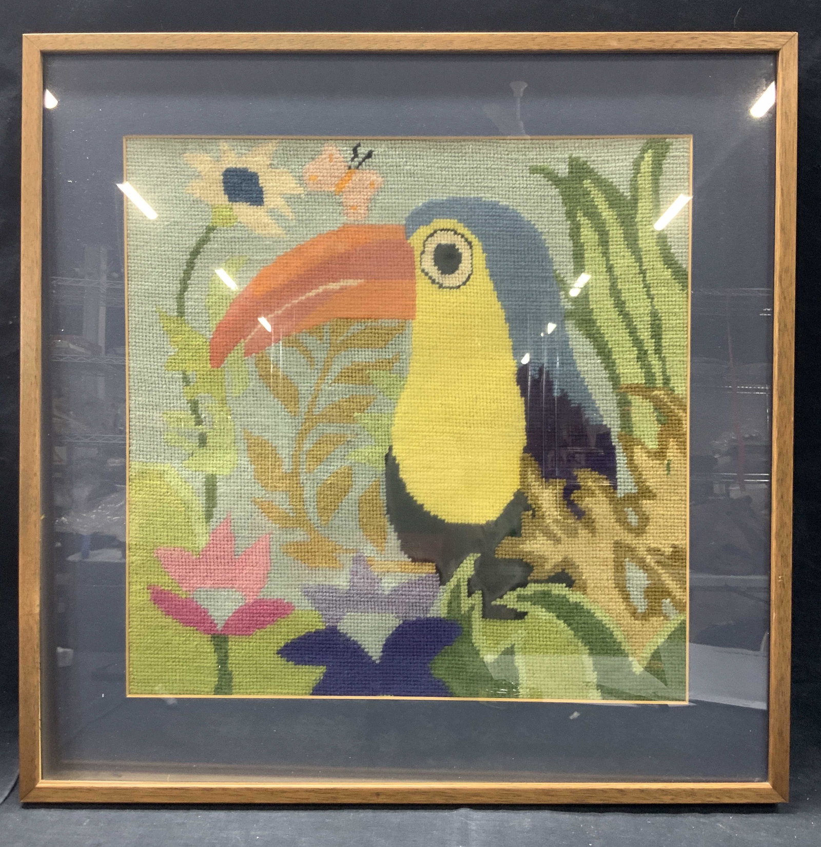 Framed Toucan Needle Point Art (1 of 8)