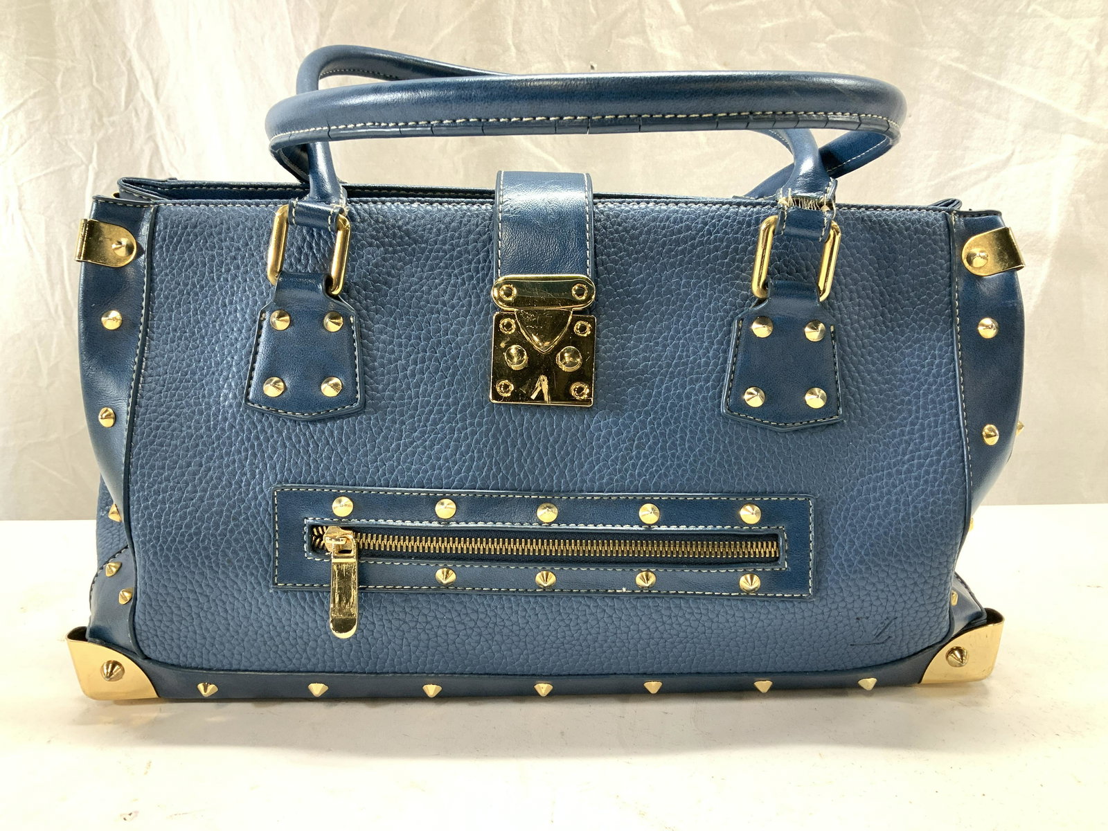 Louis Vuitton Style Studded Leather Handbag (1 of 8)